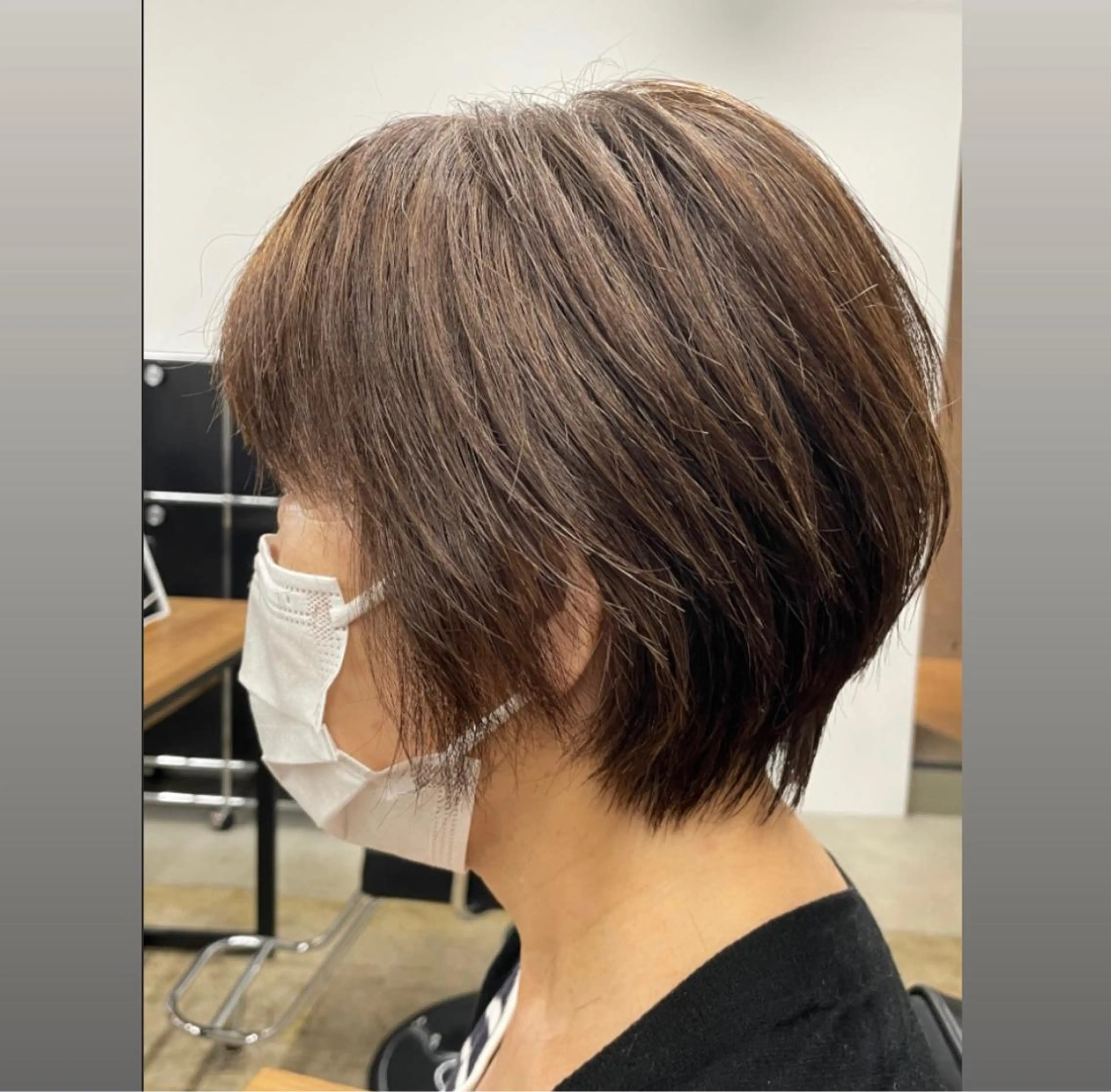 ショート ショートヘア カット トリートメント レイヤー/透明感 カラー ☽EMIRIのヘアスタイル