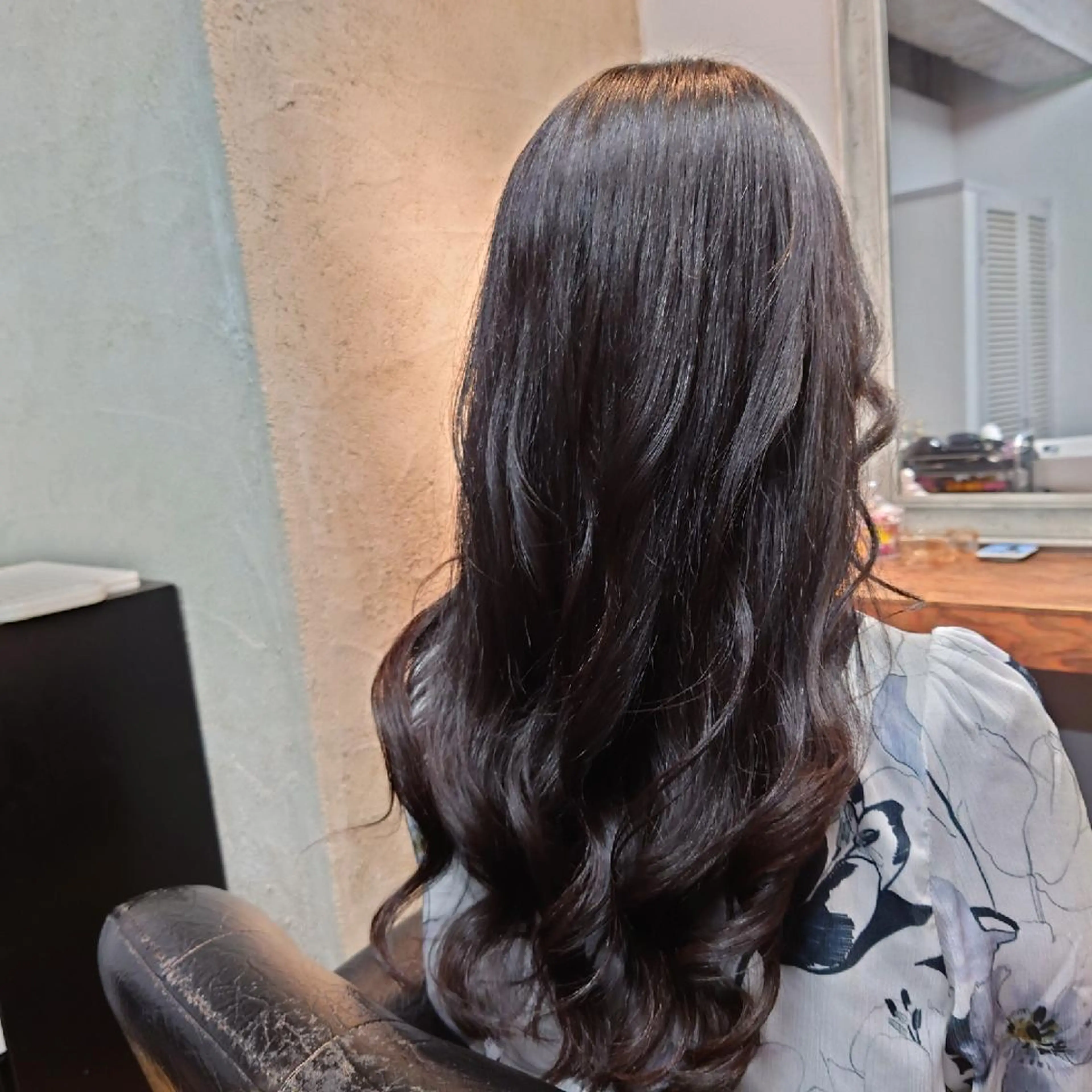 ロング ヘアアレンジ パーマ 髪質改善 トリートメント カット トリートメント プレミアモデルズ中野店所属・渡邊達也/ハイライト /バレイヤージュのヘアスタイル