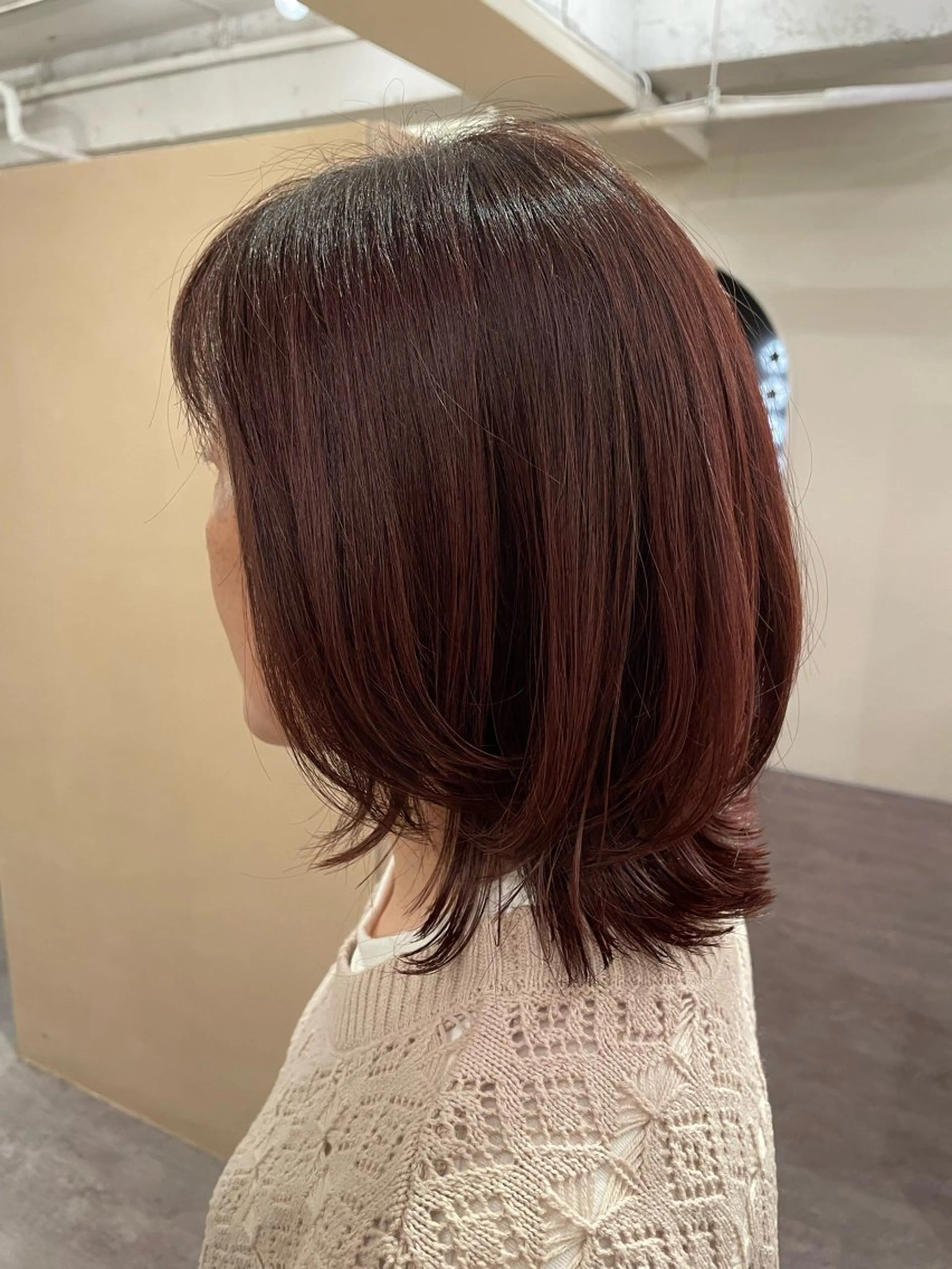 ミディアム 七ッ星+国立 momokaのヘアスタイル