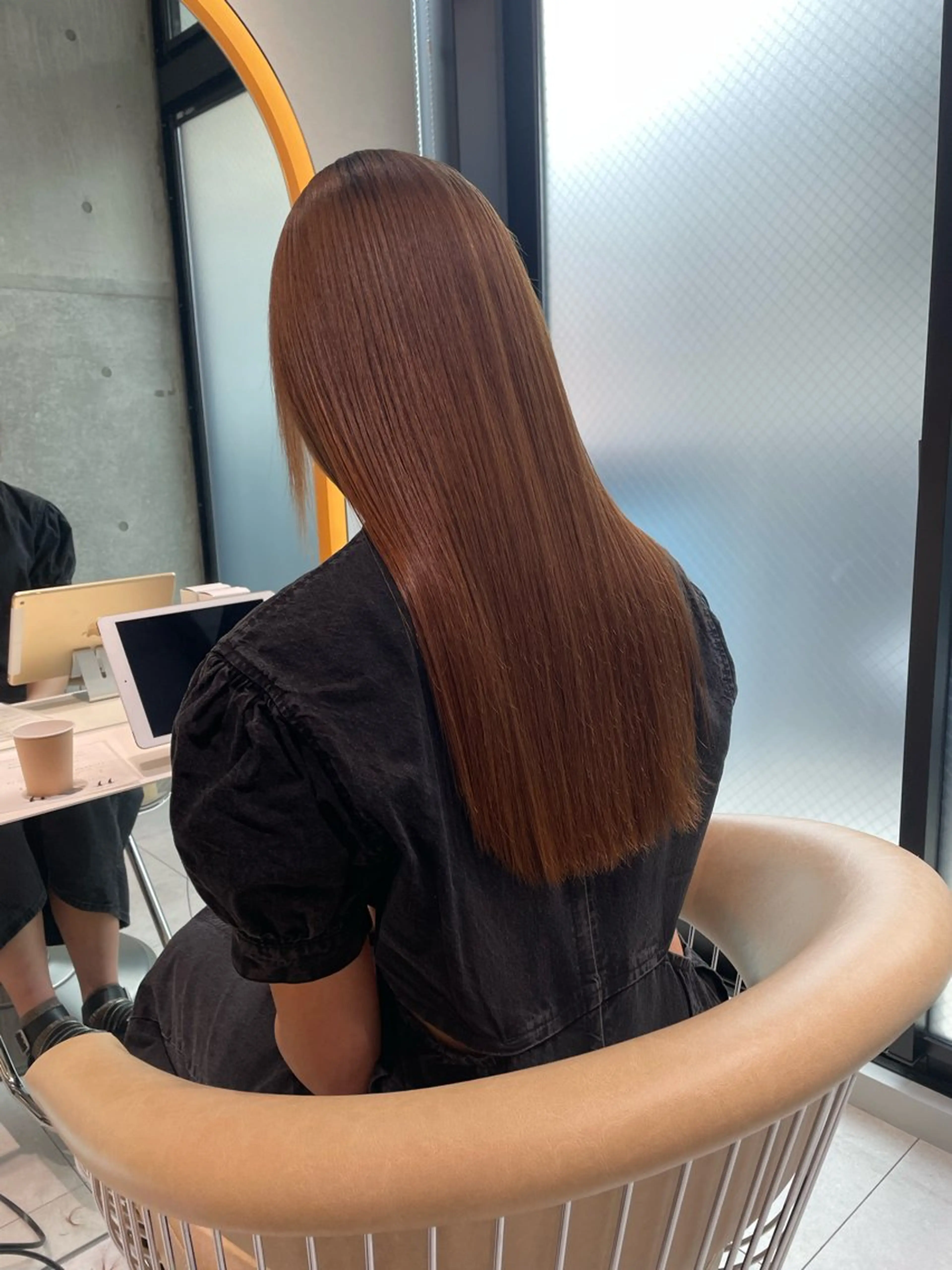 ロング カラー 縮毛矯正 トリートメント 《髪質改善✖️オリー ブ🧸》小嶋拓也のヘアスタイル