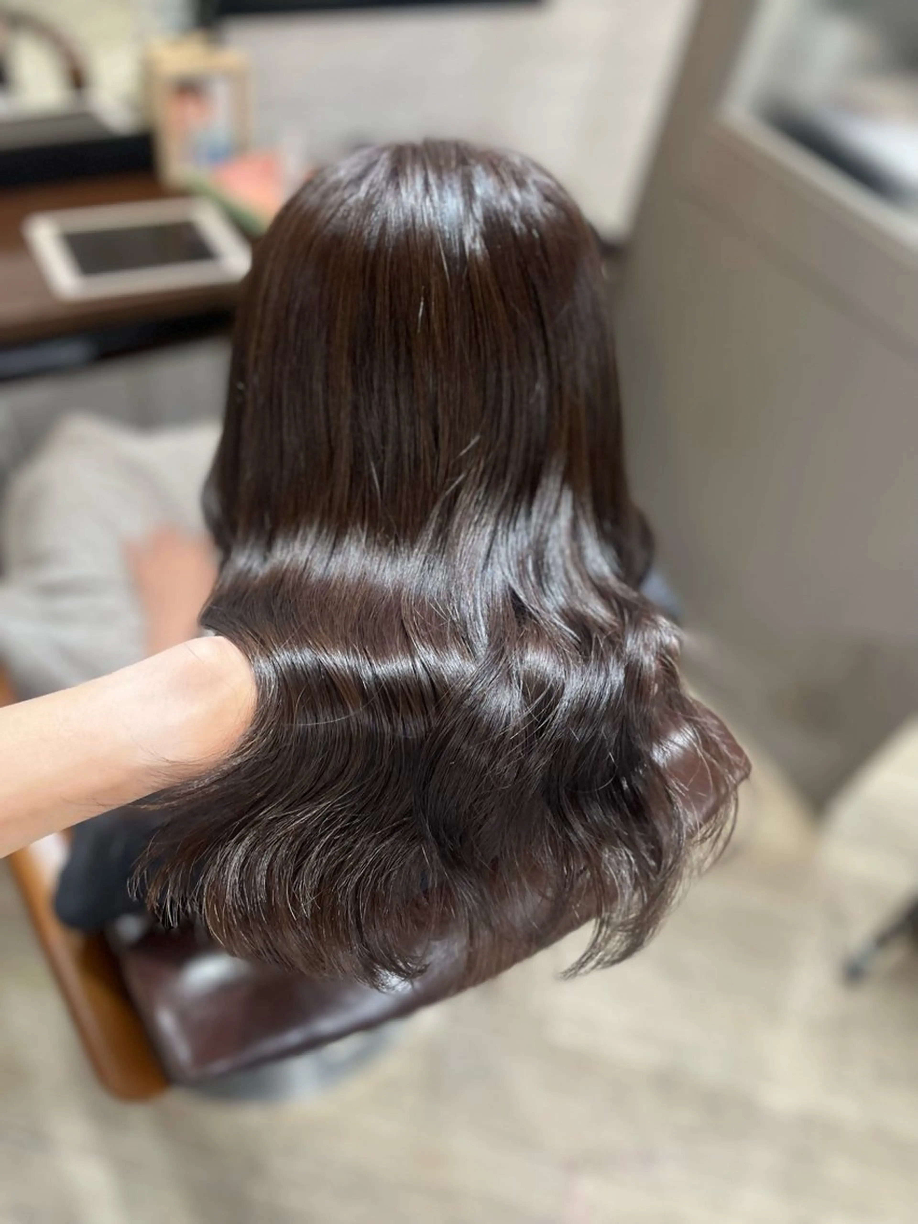 ロング カラー ブラウンカラー マロンブラウン トリートメント 🫧ぷる艶カラー🫧 Yuubi🦩のヘアスタイル