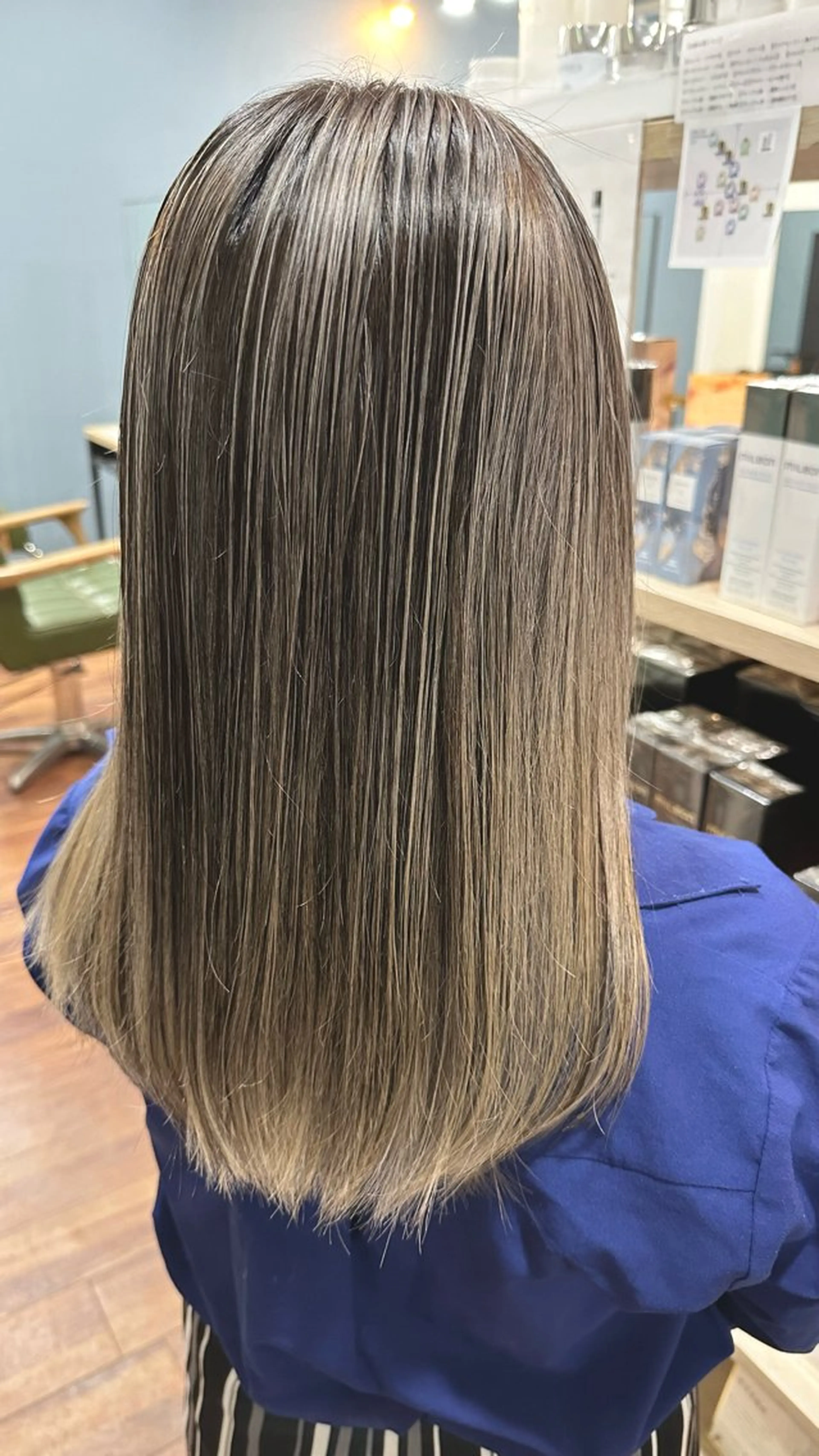 セミロング カラー 低ダメージカラー/ 髪質改善/粟田翔太のヘアスタイル