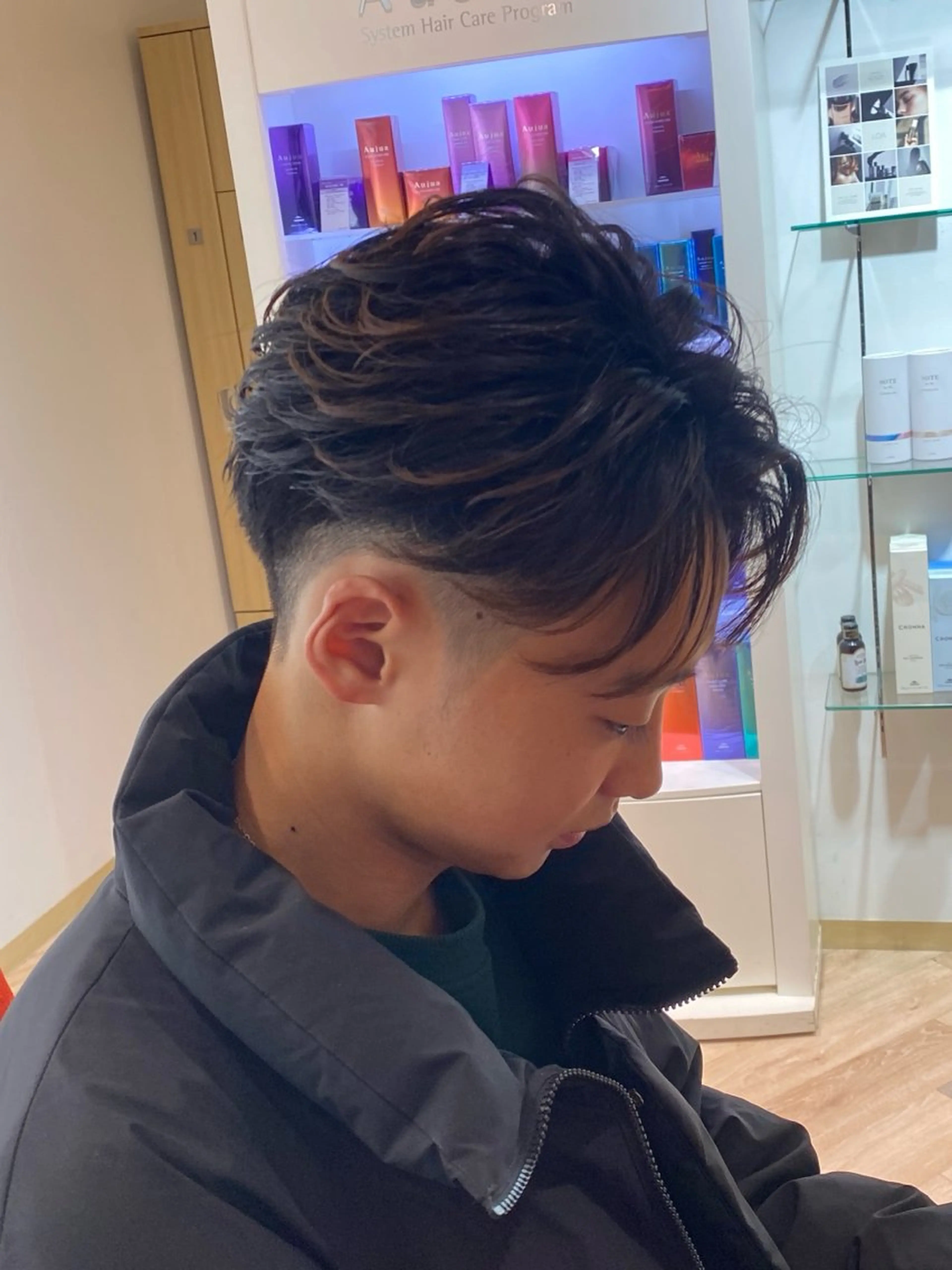 ショート パーマ カット パーマ メンズ特化/フェザー /パーマ/伊勢元のヘアスタイル