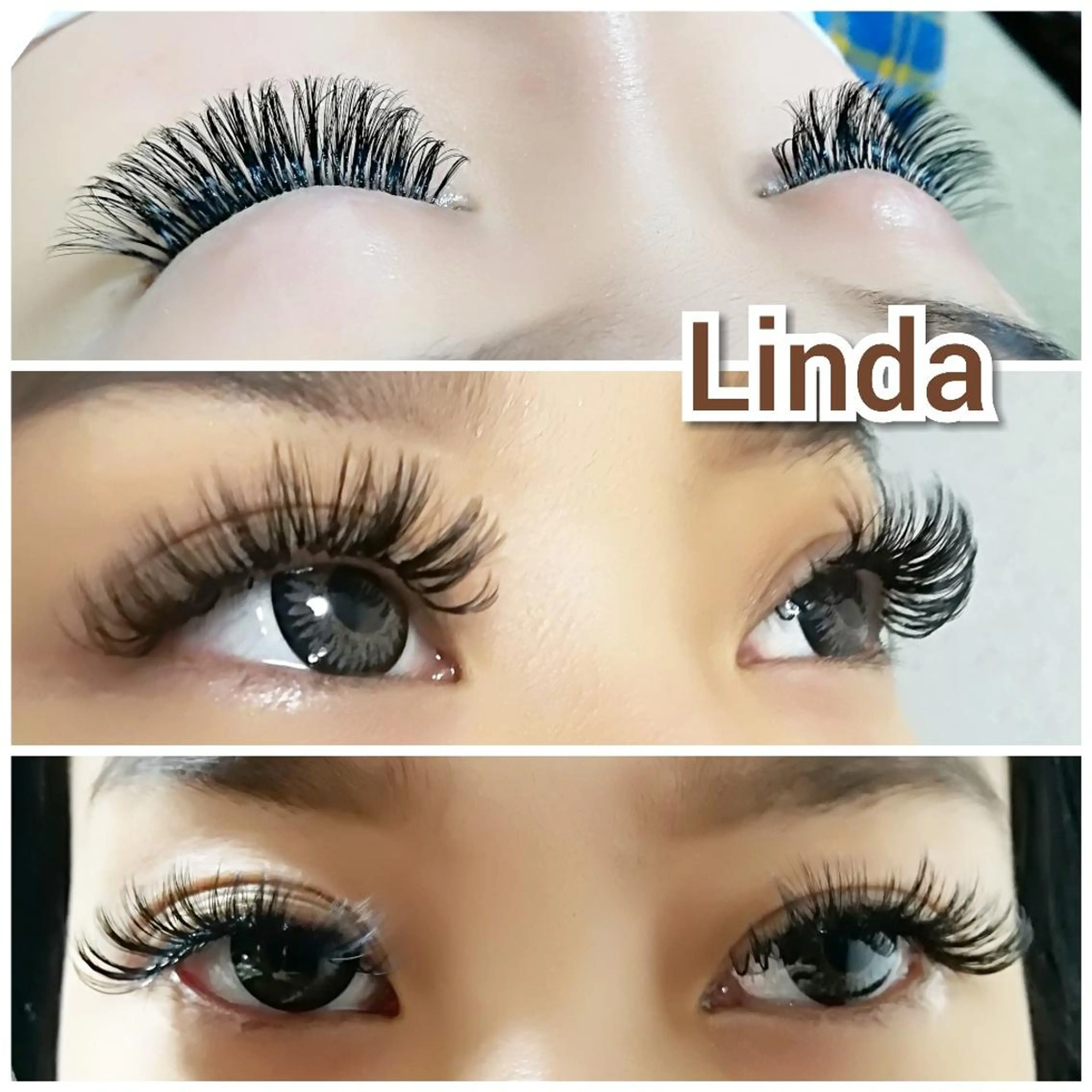 マツエク・マツパ 付け放題 ボリュームラッシュ linda lashesのマツエク・マツパデザイン