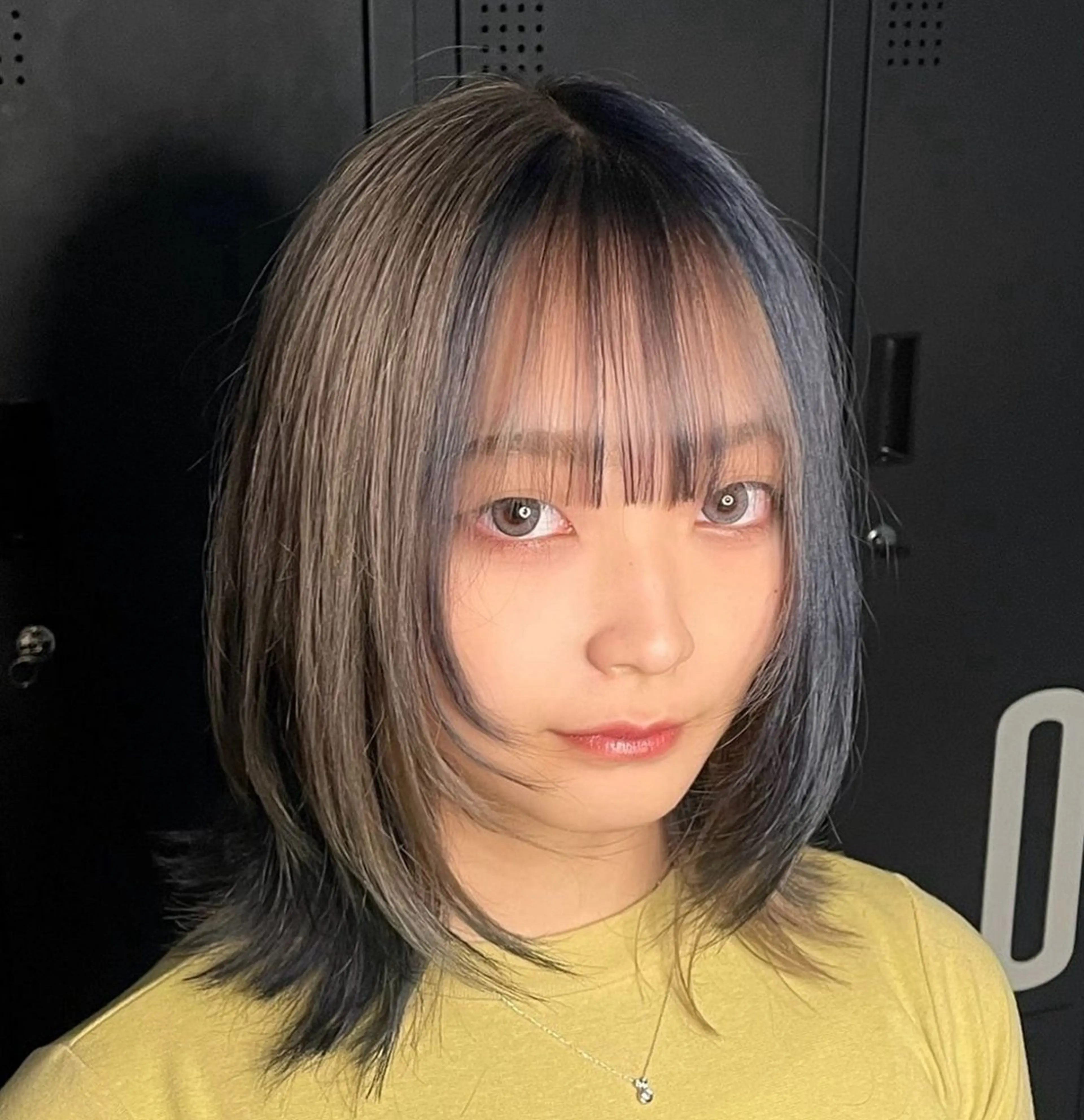 ミディアム カラー メンズパーマ専門 /縦落ち/渋谷駅近のヘアスタイル