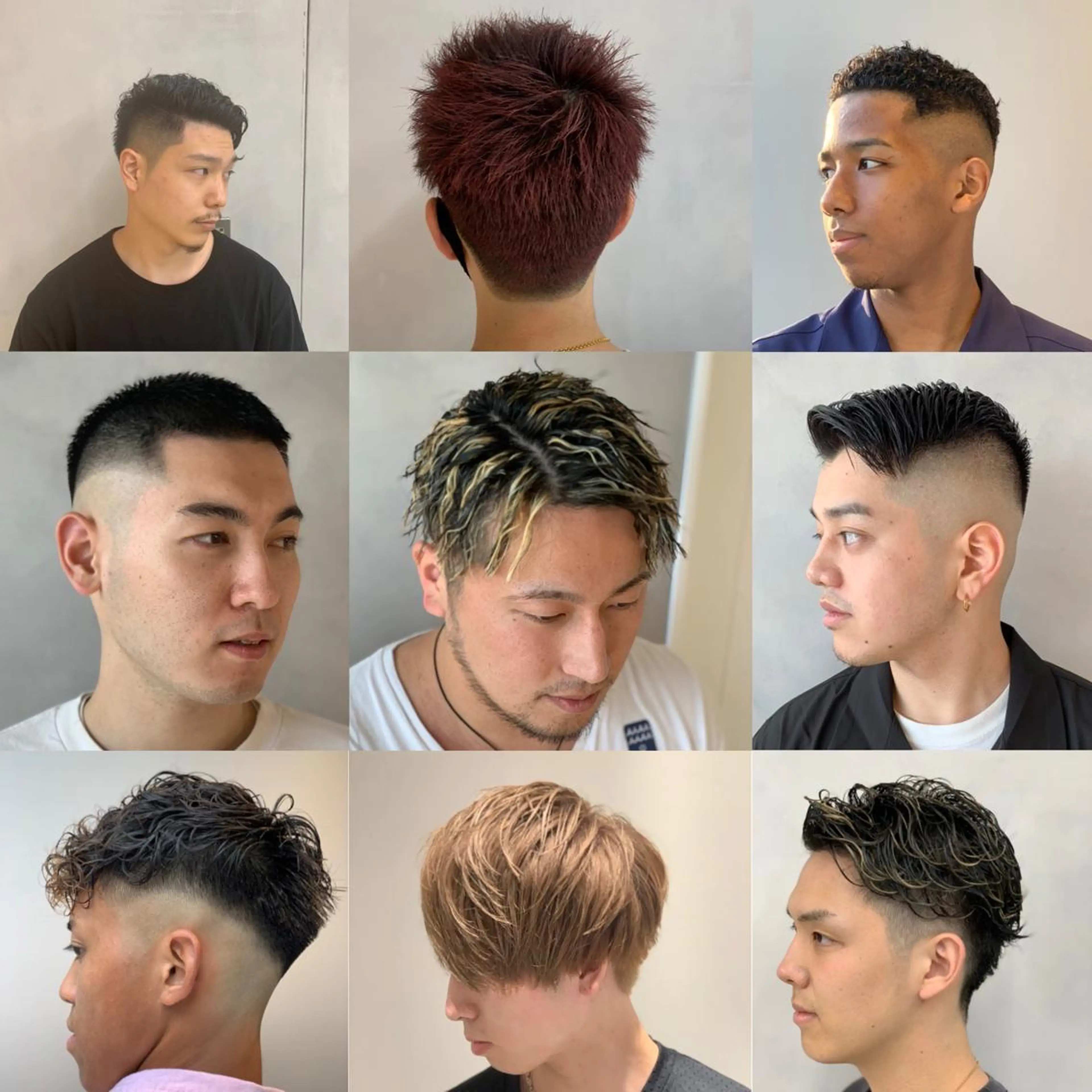 ショート カラー パーマ カット トリートメント BINGO HAIR WORKS 【ビンゴヘアワークス】所属・🎱メンズフェード 特化HYOGA🎱のヘアスタイル