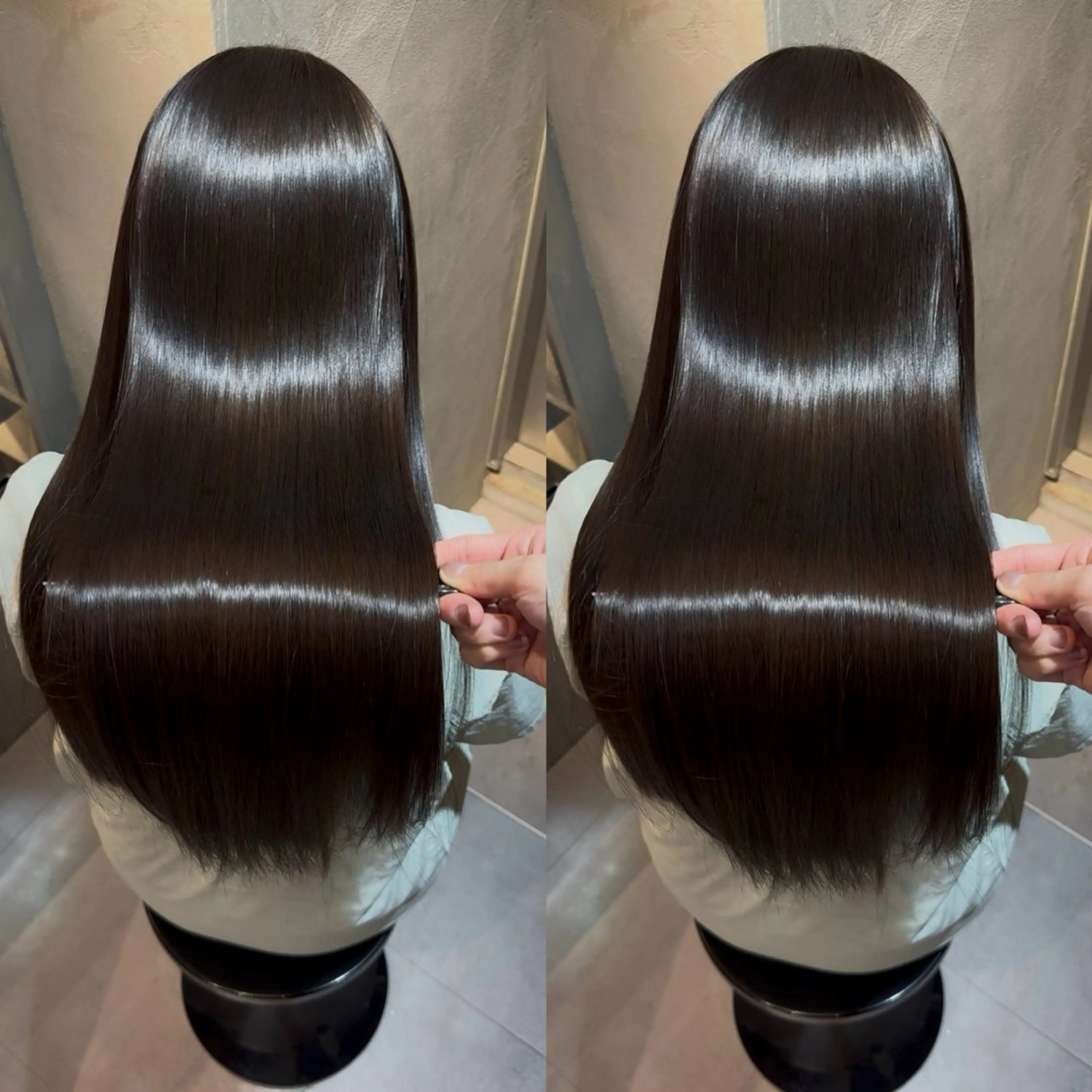 ロング カラー カット ヘアカラー 縮毛矯正 トリートメント 髪質改善/美髪矯正 艶髪/Takutoのヘアスタイル