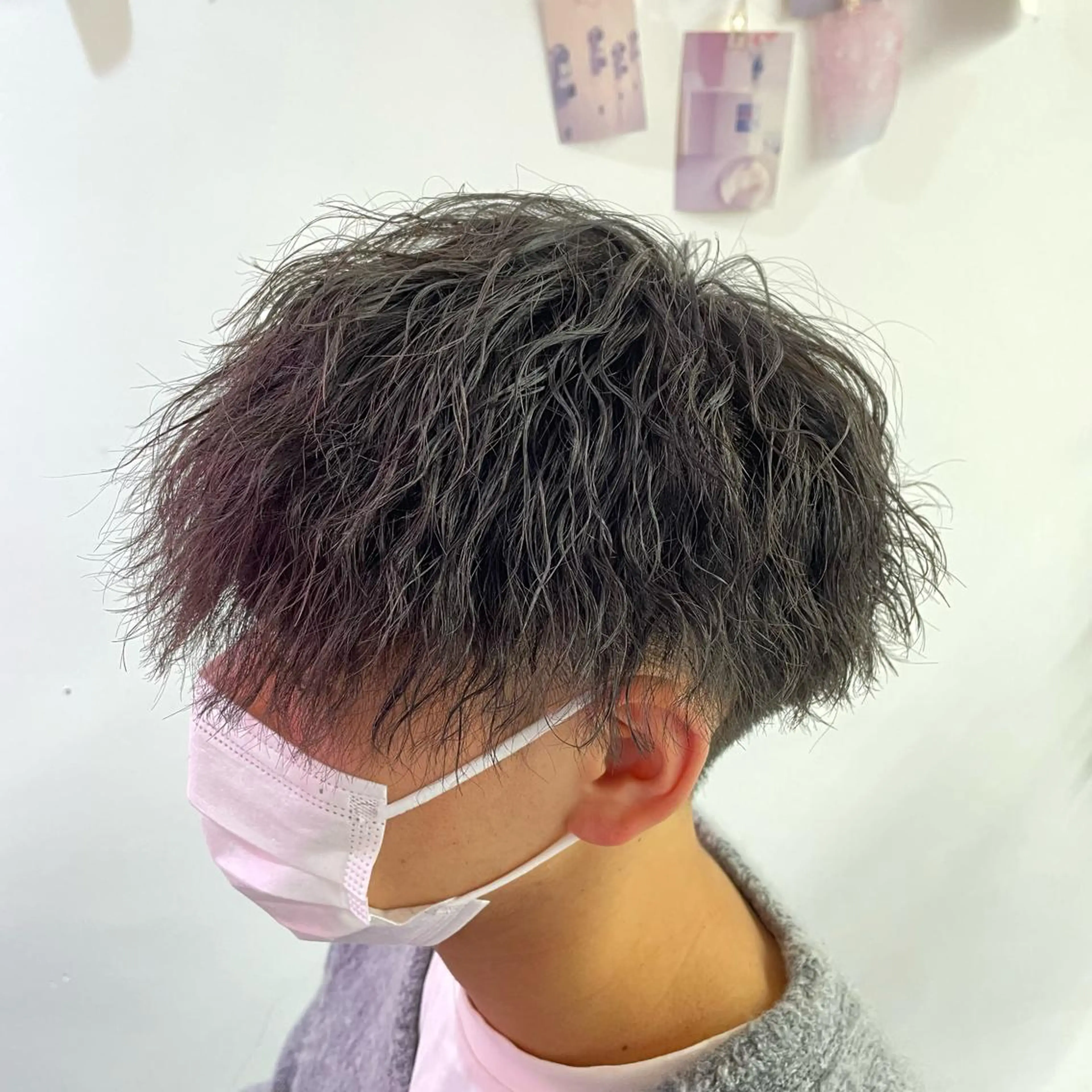 パーマ メンズ カット ヘアカラー メンズ特化/パーマ/ ブリーチ/福島 千颯のヘアスタイル