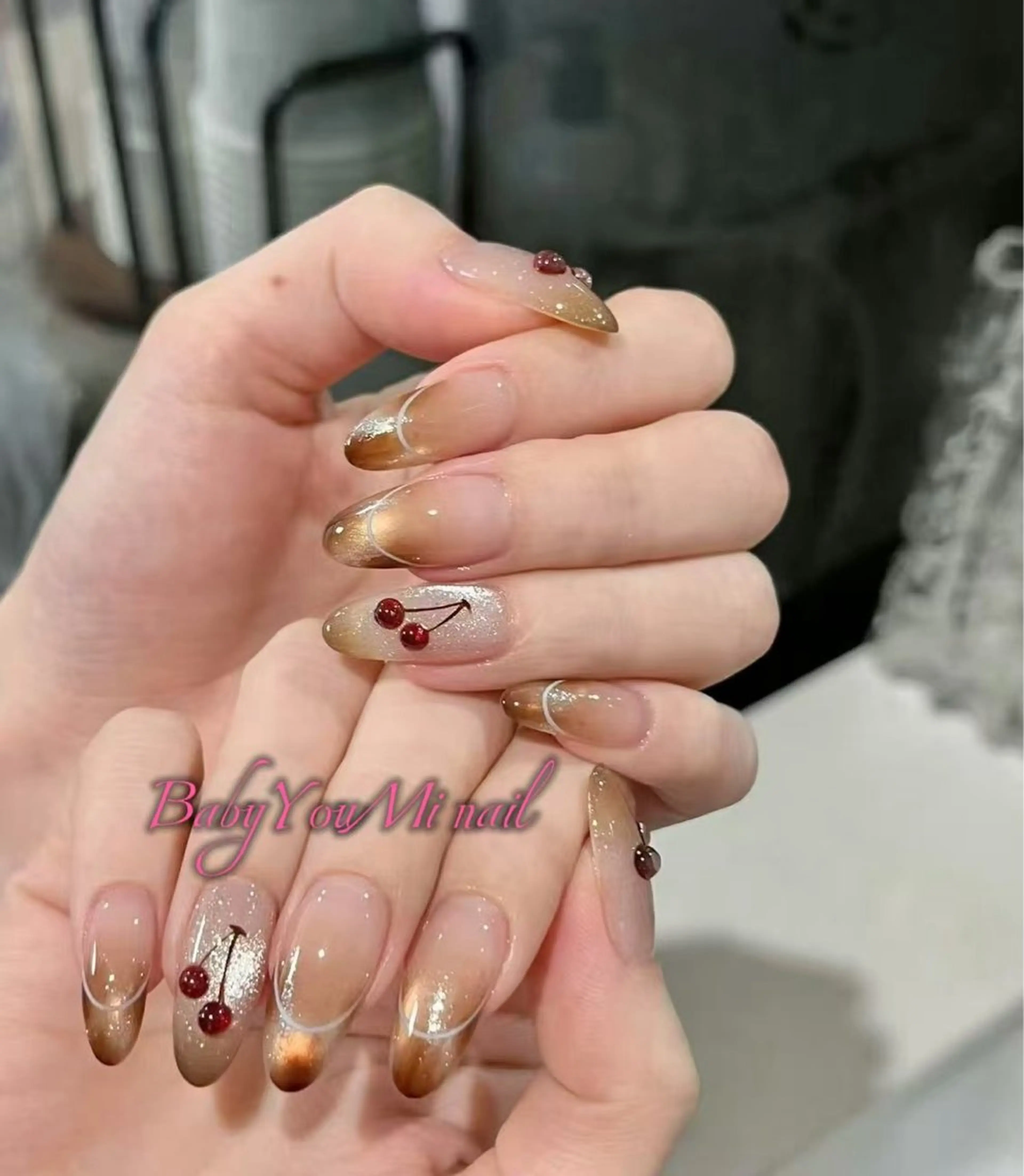 ネイル オーロラネイル フラワーネイル フットネイル フレンチネイル ジェルネイル ハンドネイル BabyYouMi nailのネイルデザイン