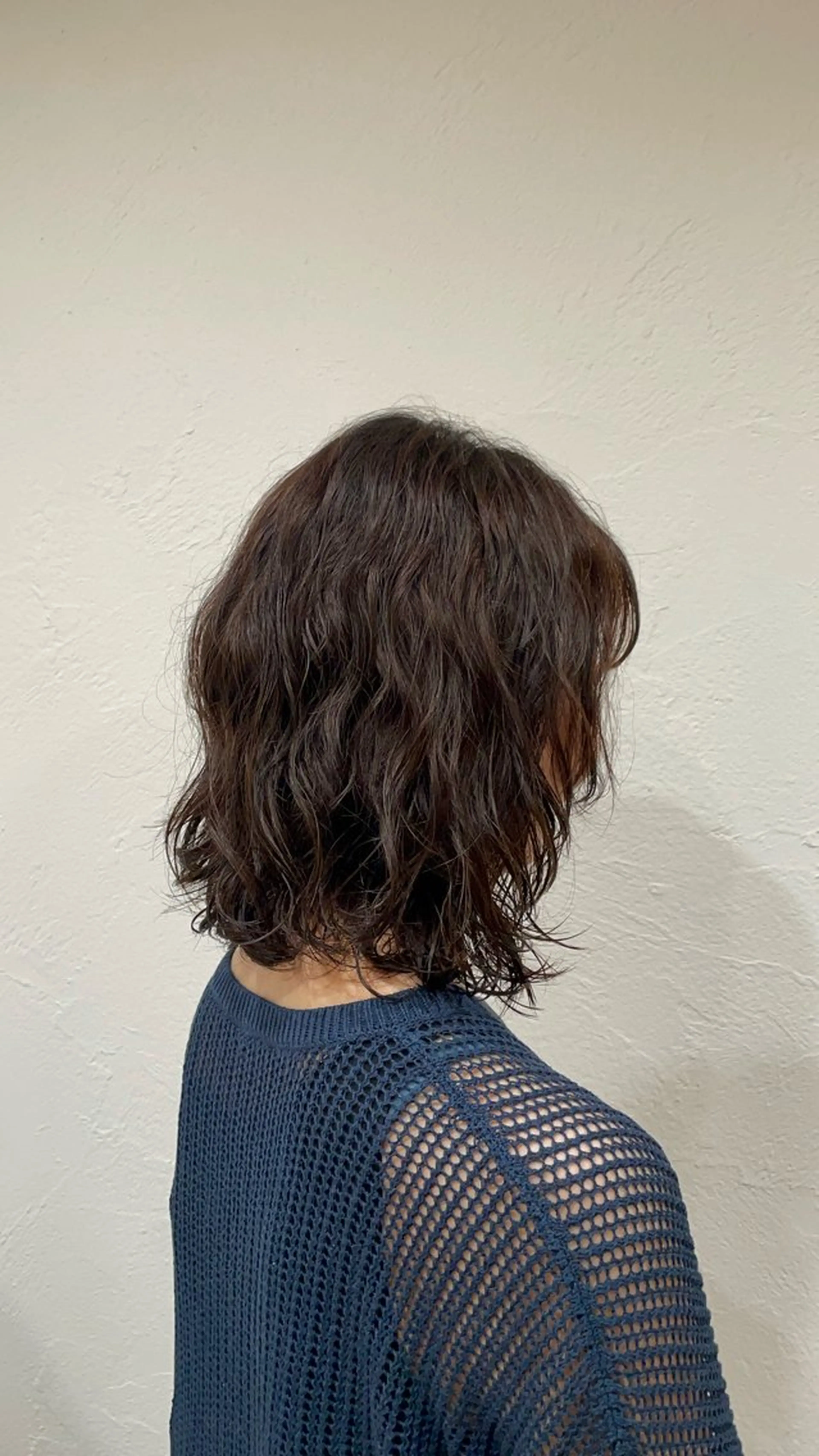 セミロング パーマ セミロングパーマ 増田 ルナのヘアスタイル