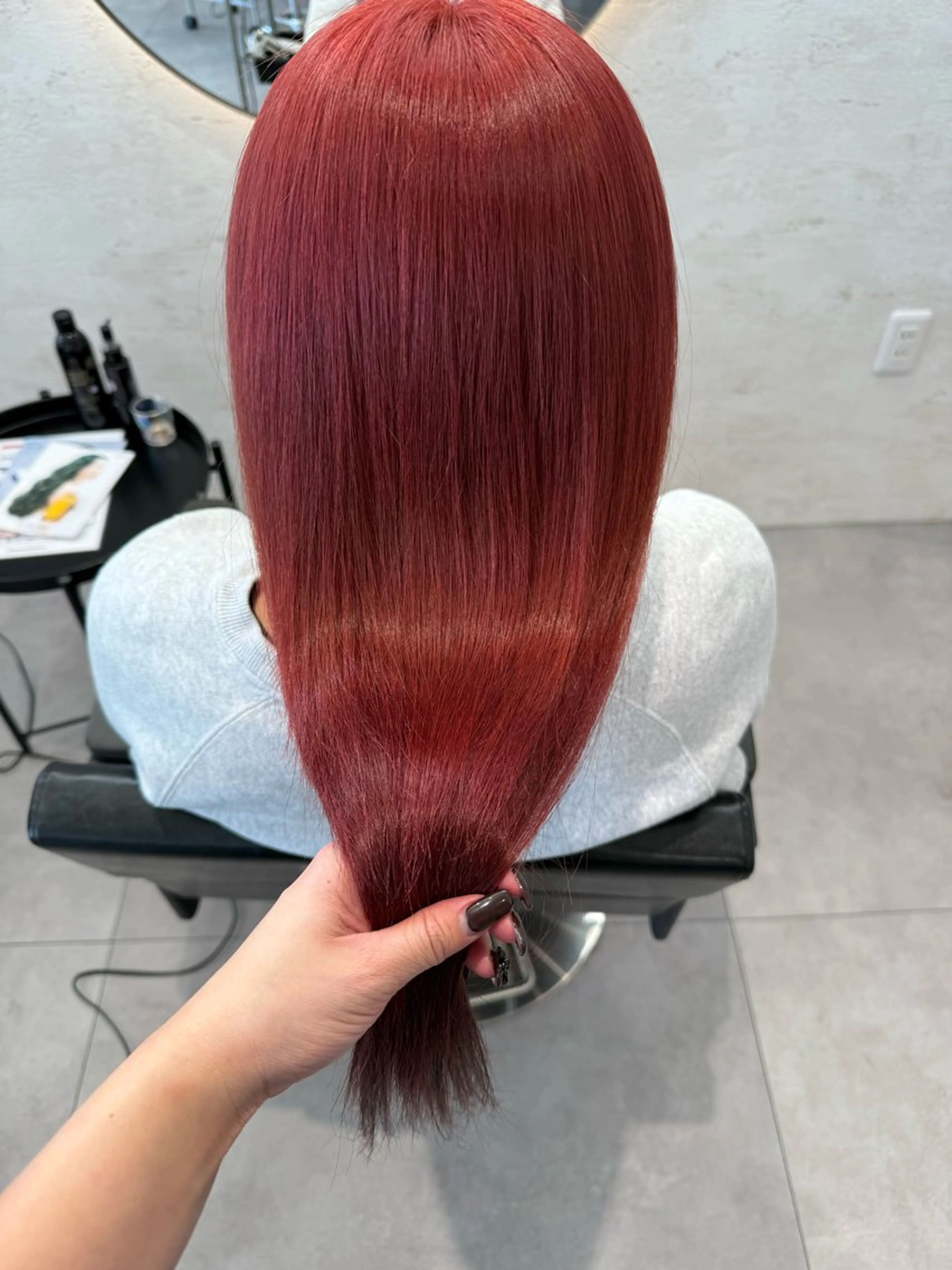 セミロング トリートメント ヘアカラー トリートメント 柴田樹/大人可愛い 艶髪カラー/髪質改善のヘアスタイル