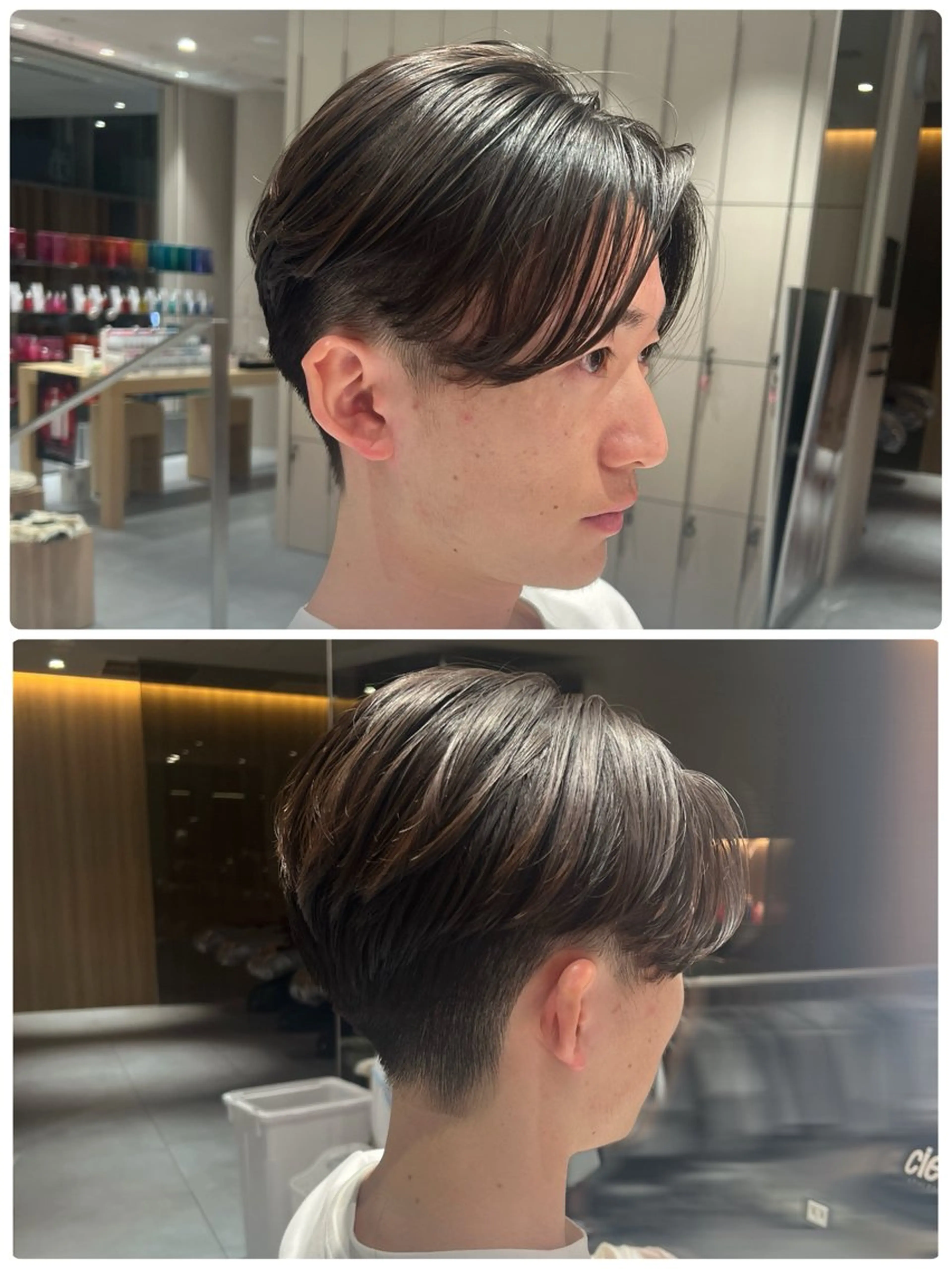 パーマ メンズ センターパート メンズパーマ ニュアンスパーマ kako ショート ボブのヘアスタイル