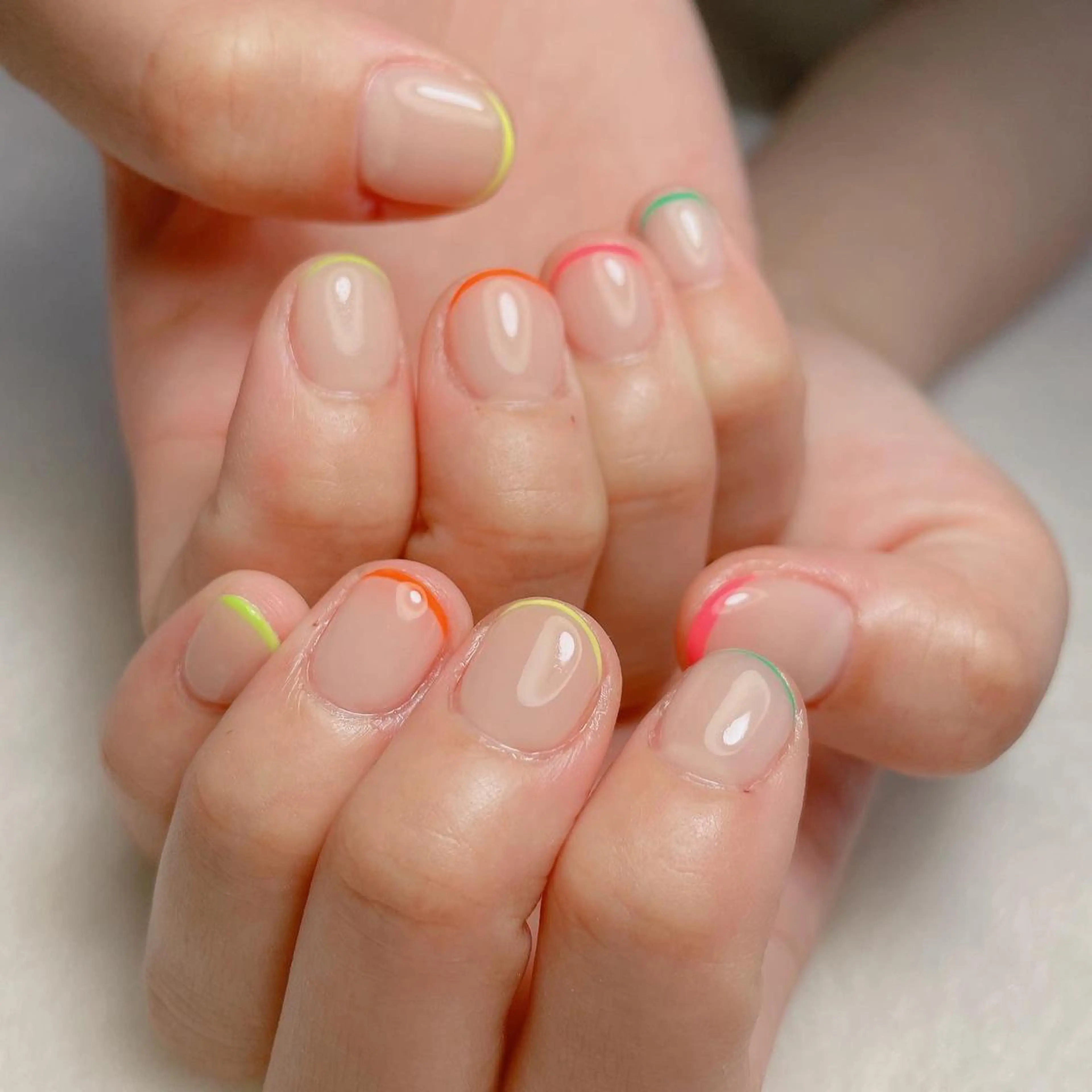 ネイル フレンチネイル ハンドネイル kipinail 川﨑えりかのネイルデザイン