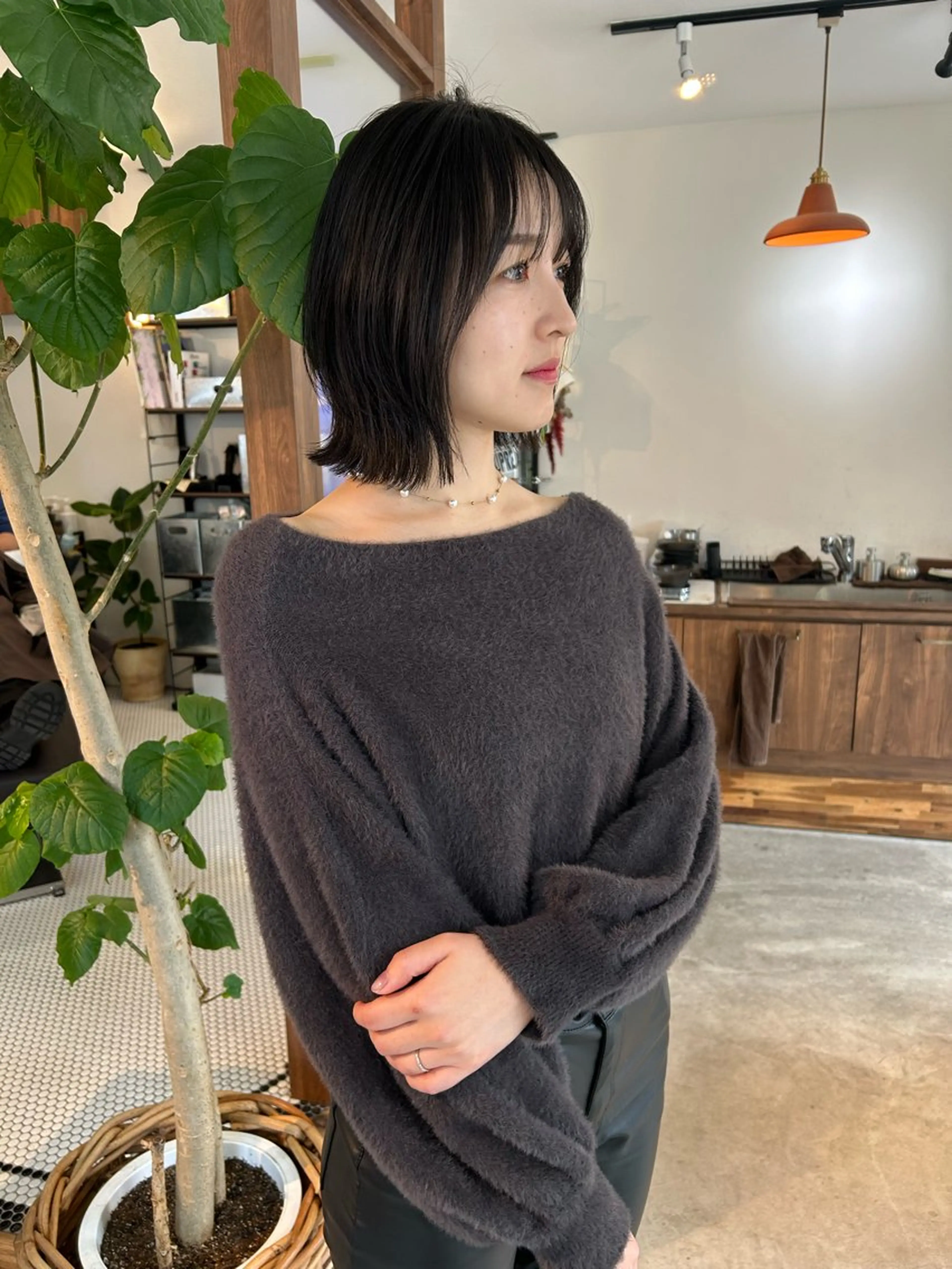 ショート レイヤーカット カット トリートメント (h)wim ウィムのヘアスタイル