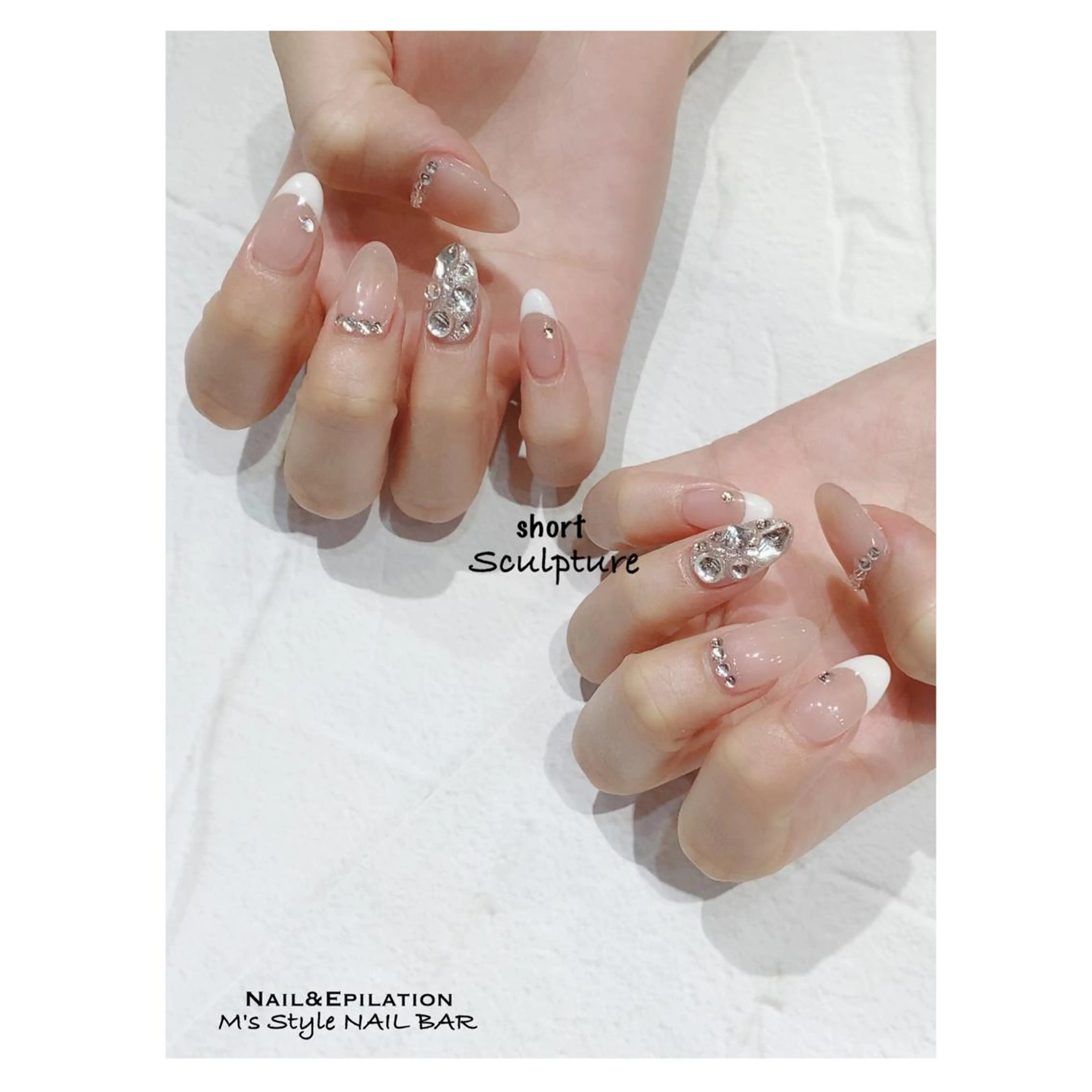 ネイル 成人式 韓国ネイル ロングネイル マグネットネイル ミディアムネイル ハンドネイル M's Style NAIL BARのネイルデザイン