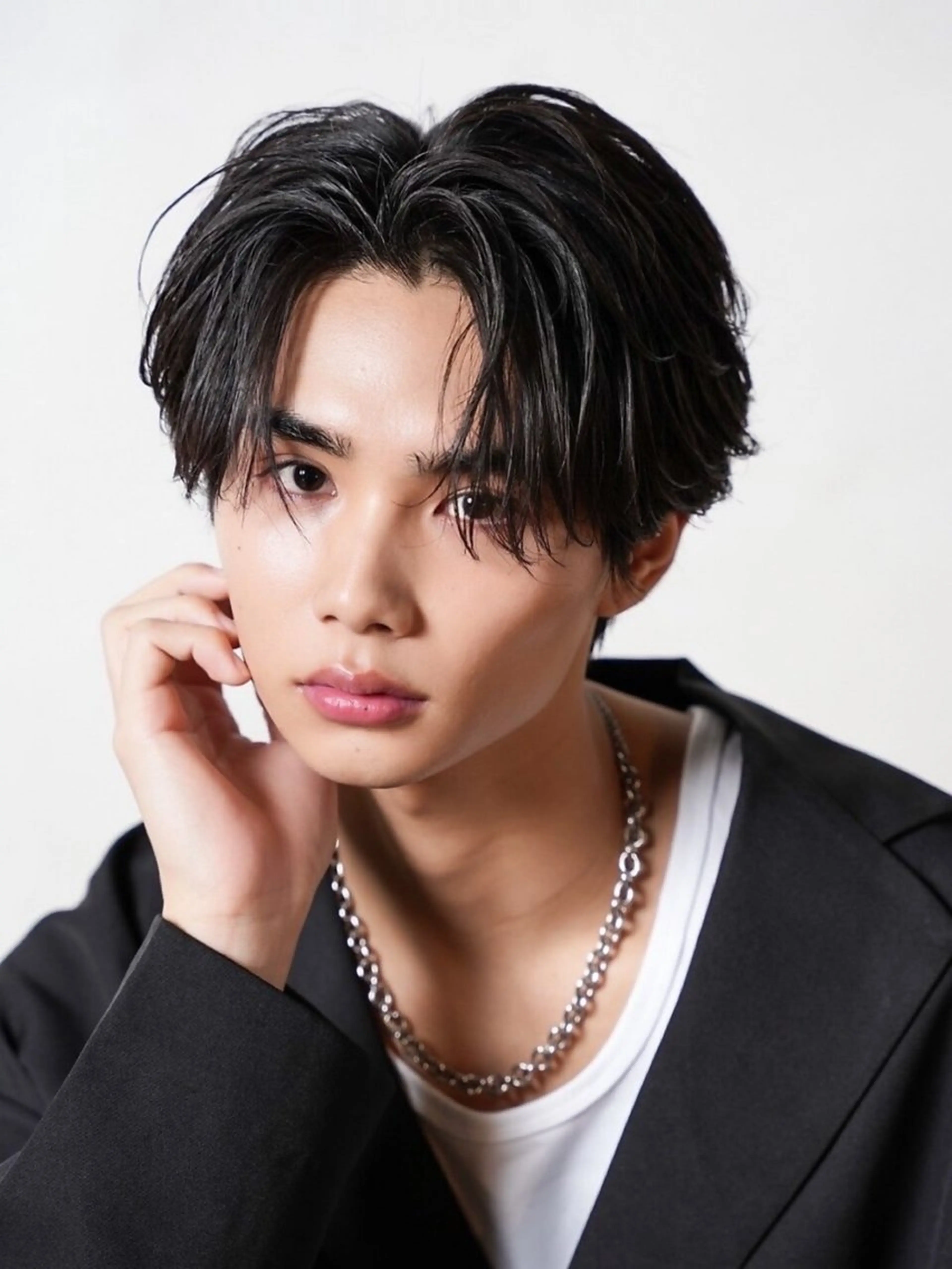 ミディアム パーマ メンズ カット パーマ パーマ職人🔥／短髪 執行役員／YUTAのヘアスタイル