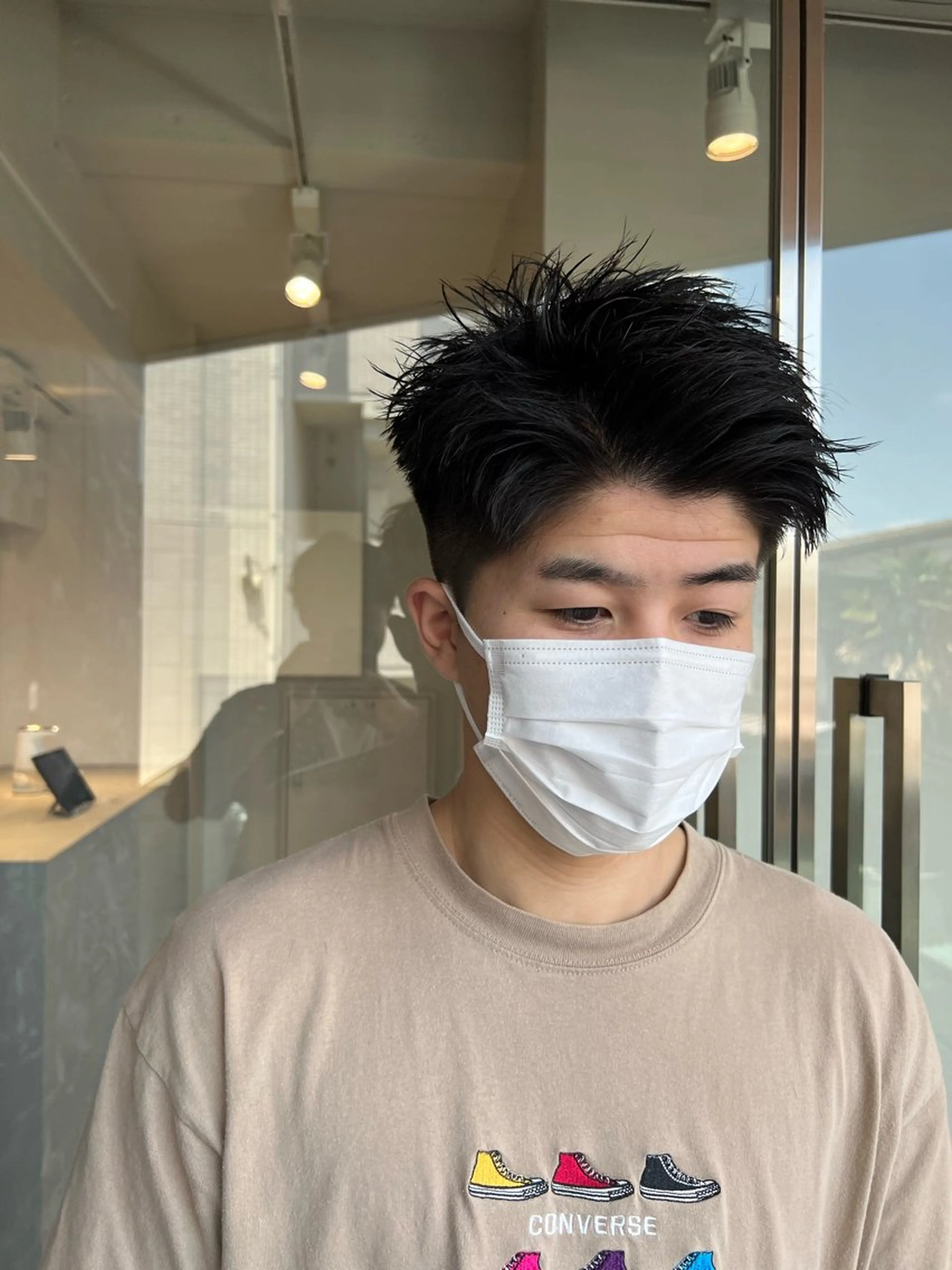 ショート メンズ フェードカット ショートヘア 樋野 亮のヘアスタイル