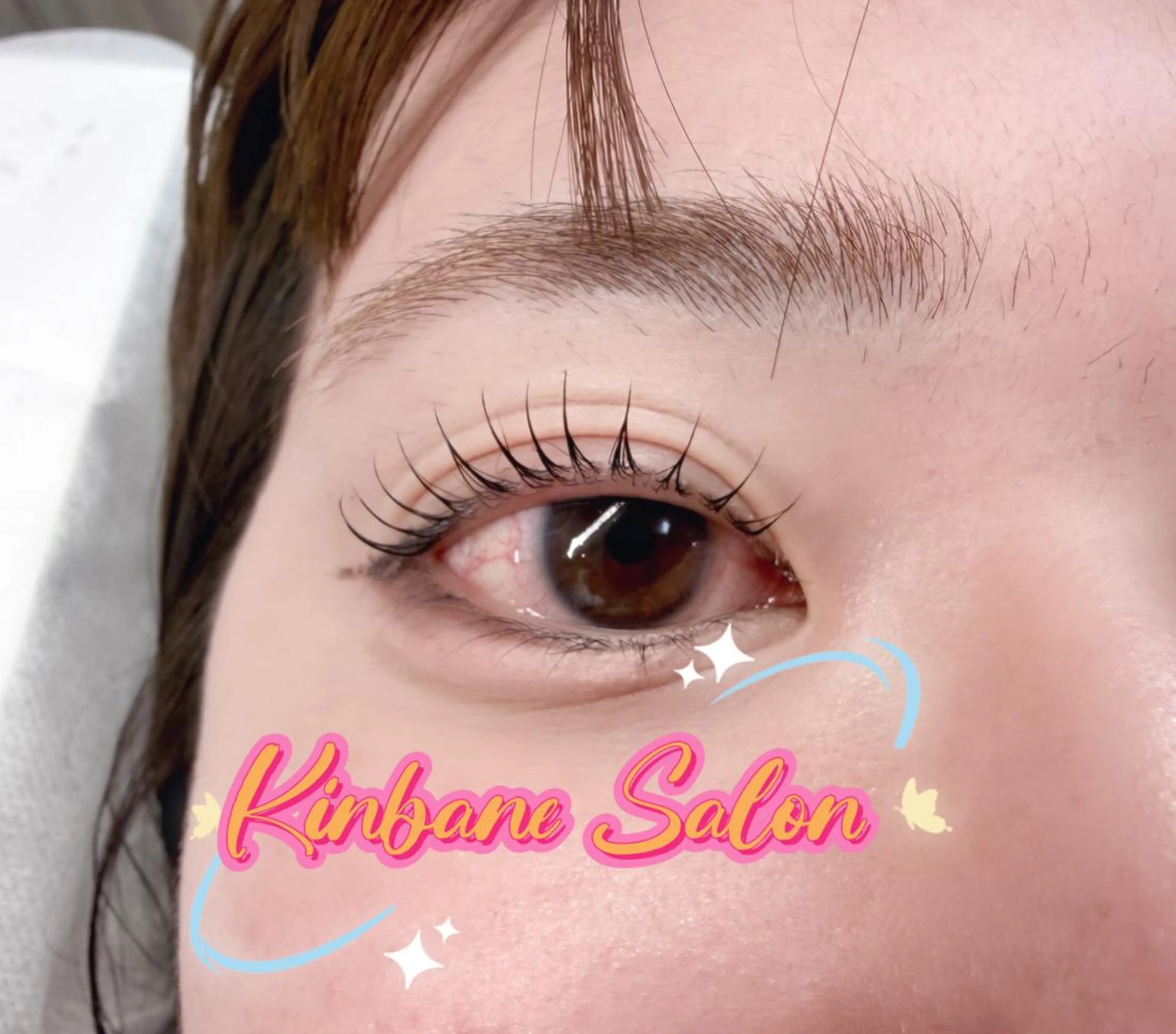 マツエク・マツパ 韓国風マツエク パリジェンヌラッシュリフト まつげパーマ 下まつげエクステ 一重×まつ毛パーマ 東 奈那のマツエク・マツパデザイン