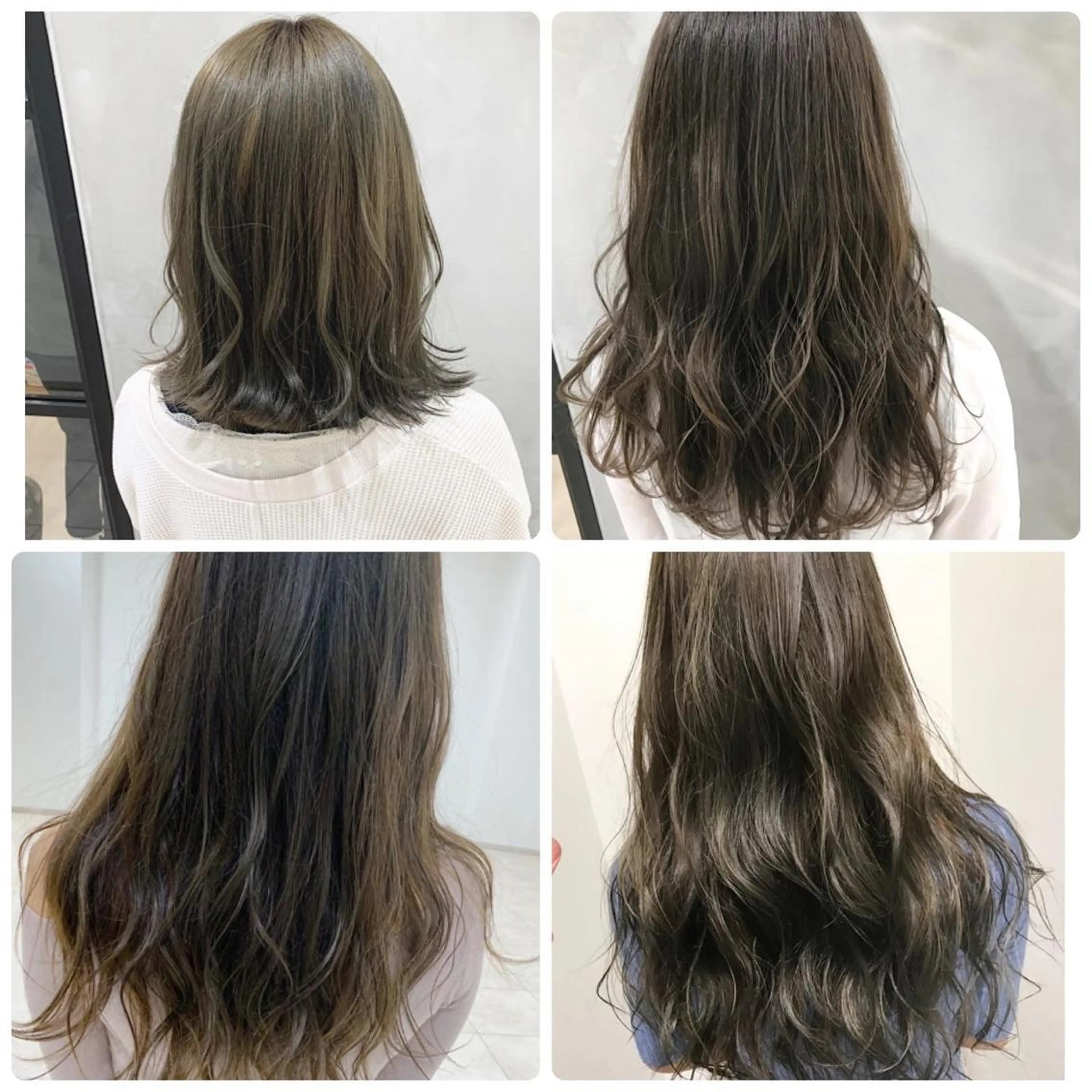 セミロング カット講師 久保匠のヘアスタイル