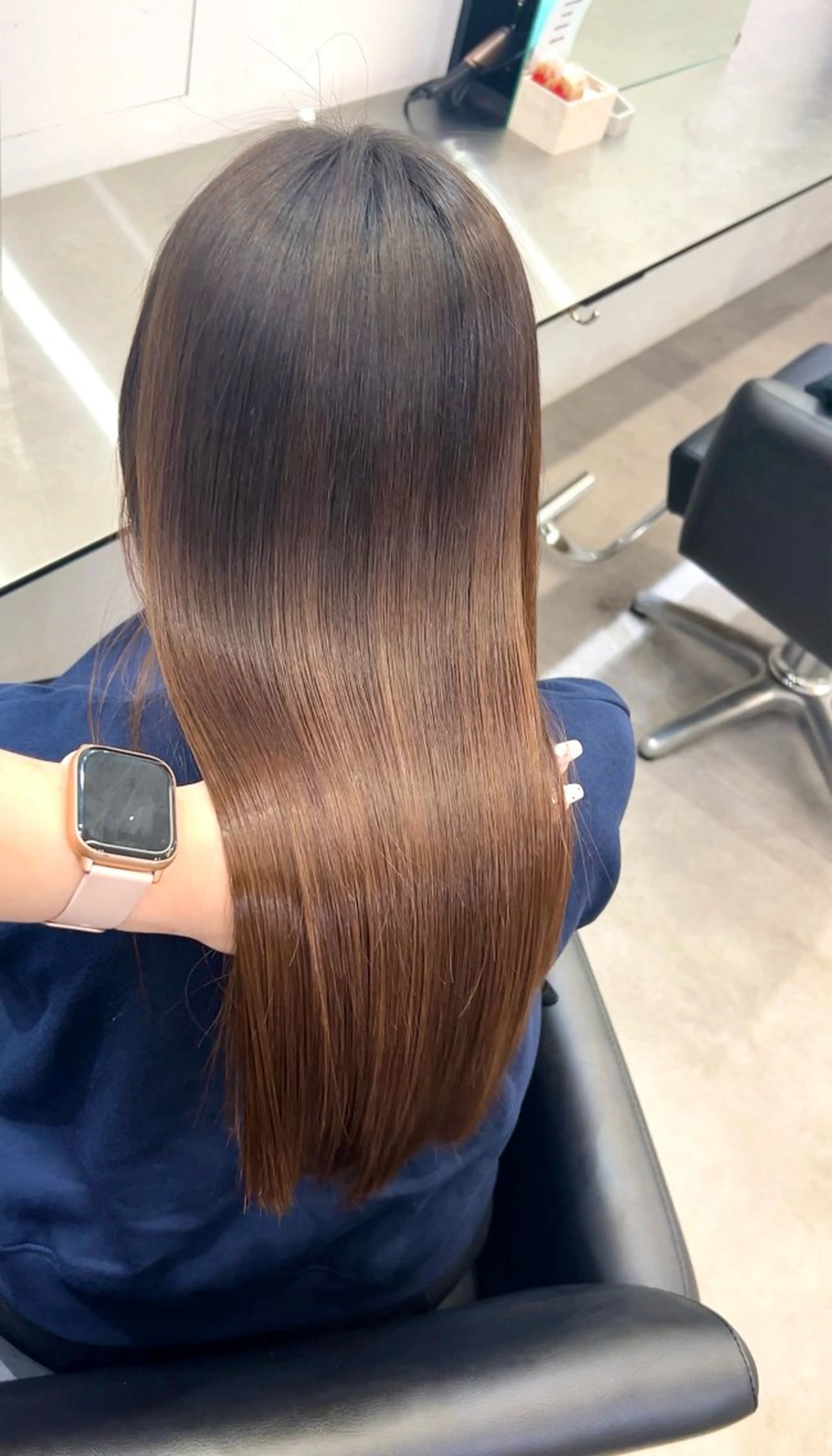 ロング パーマ 縮毛矯正 縮毛矯正 Core　山下 このはのヘアスタイル