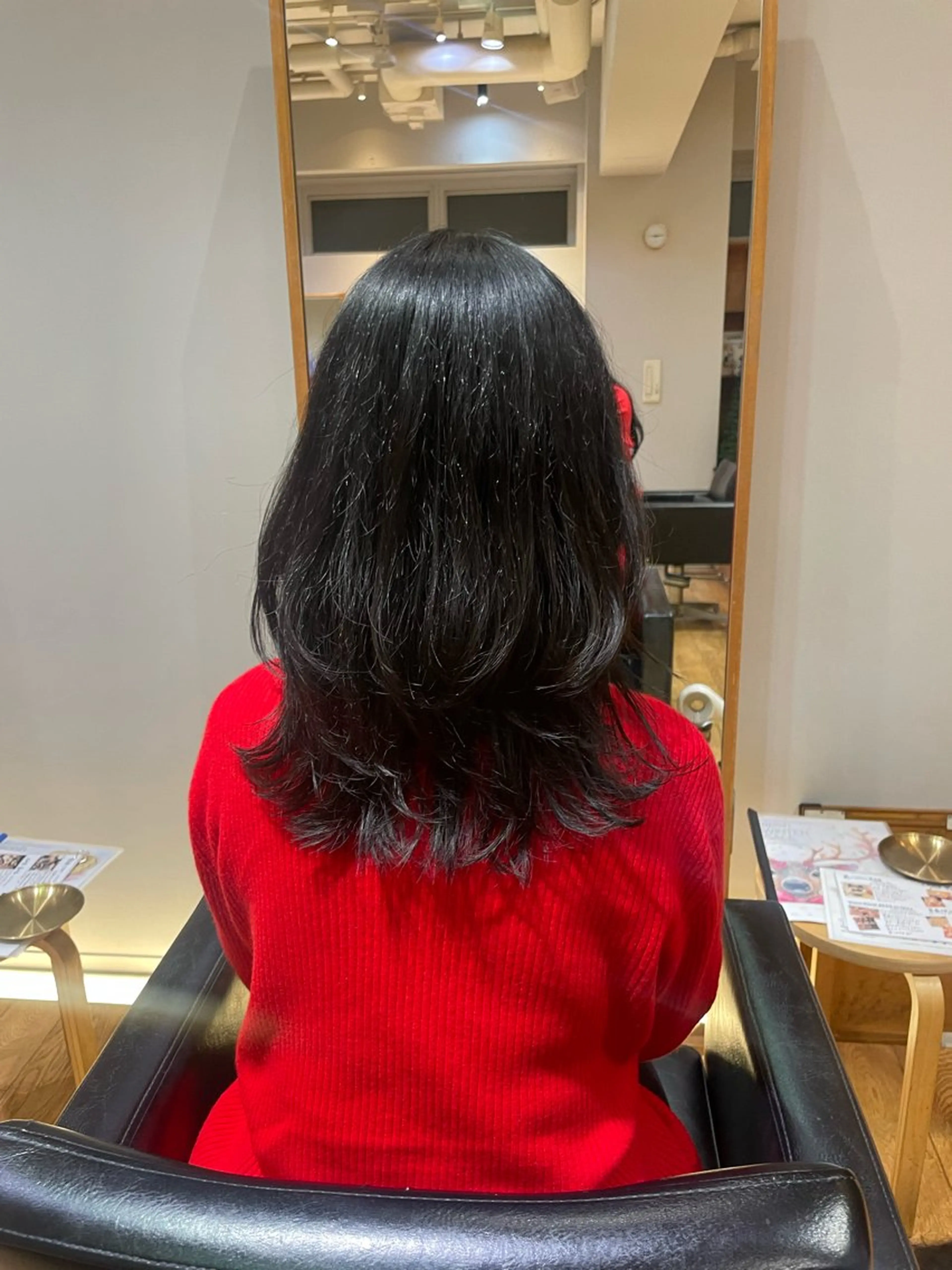 ミディアム レイヤーカット カット ヘアカラー トリートメント レイヤー/艶髪 /chihiro🩰のヘアスタイル