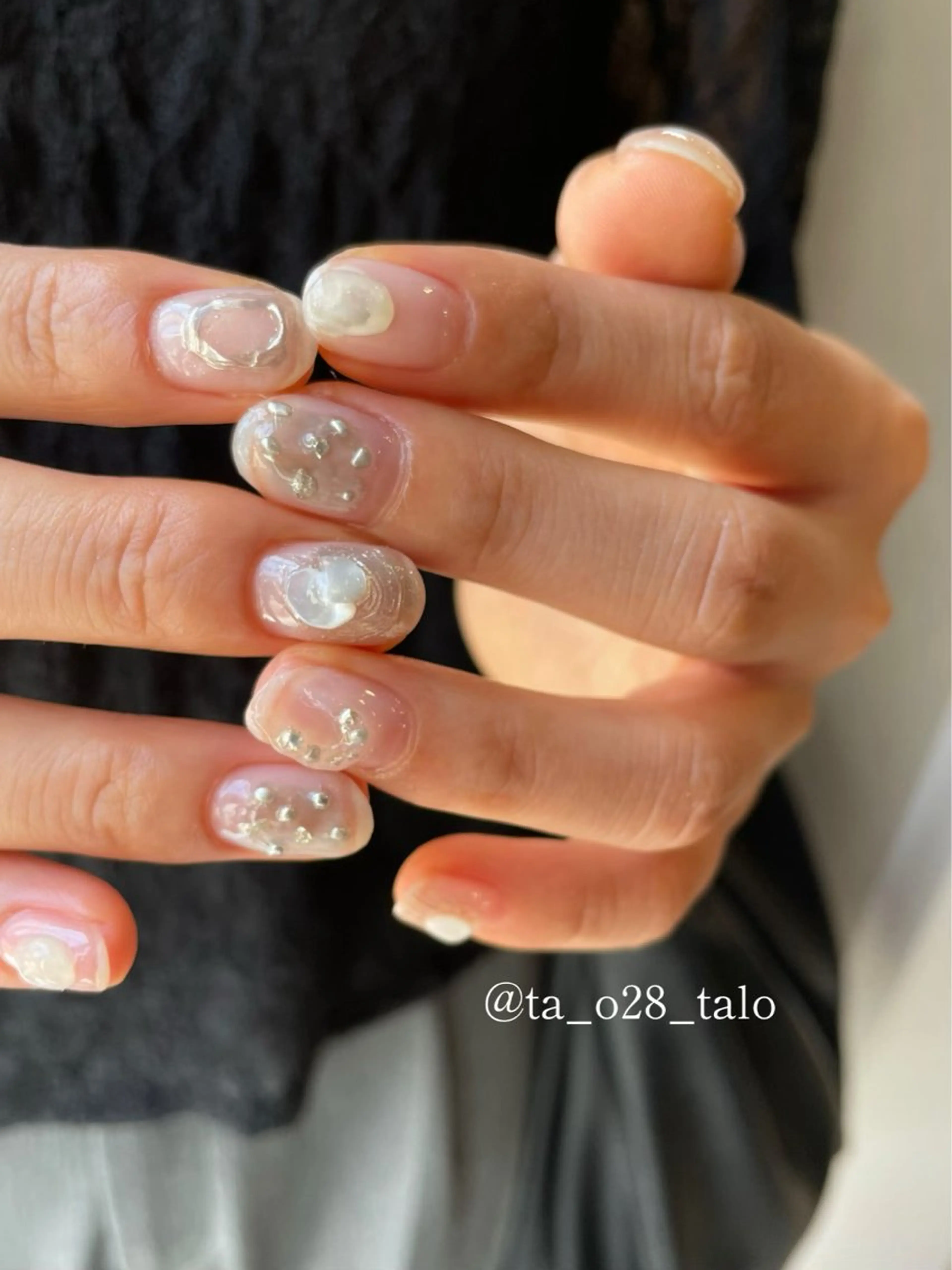 ネイル クリアネイル ニュアンスネイル otao yuriのネイルデザイン