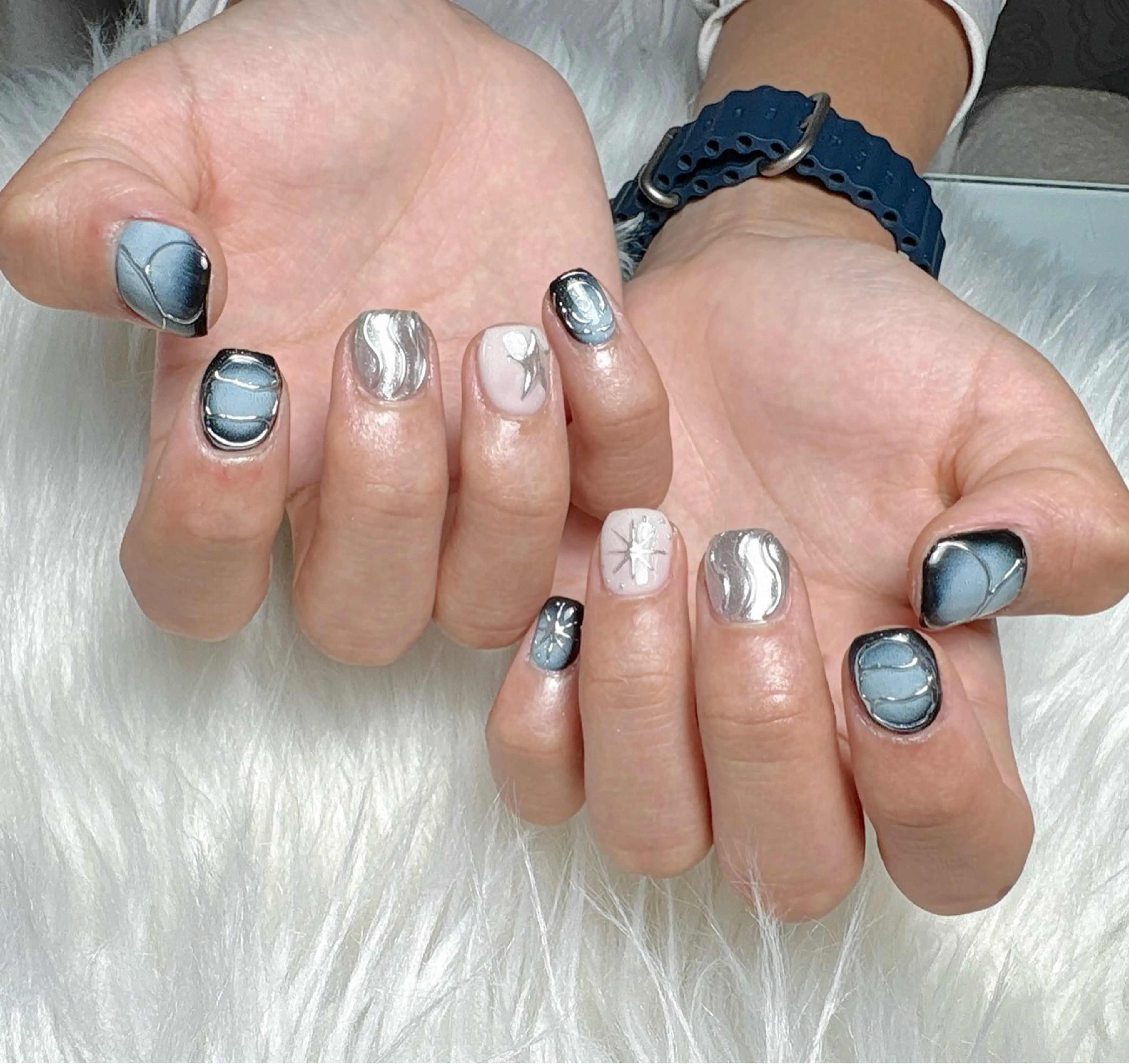 メンズ ネイル Hi Beauty 渋谷(ネイル、ハイパーナイフ6、脂肪れいきゃく、マッサージ＆エステサロン)所属・Hi beauty 渋谷のネイルデザイン