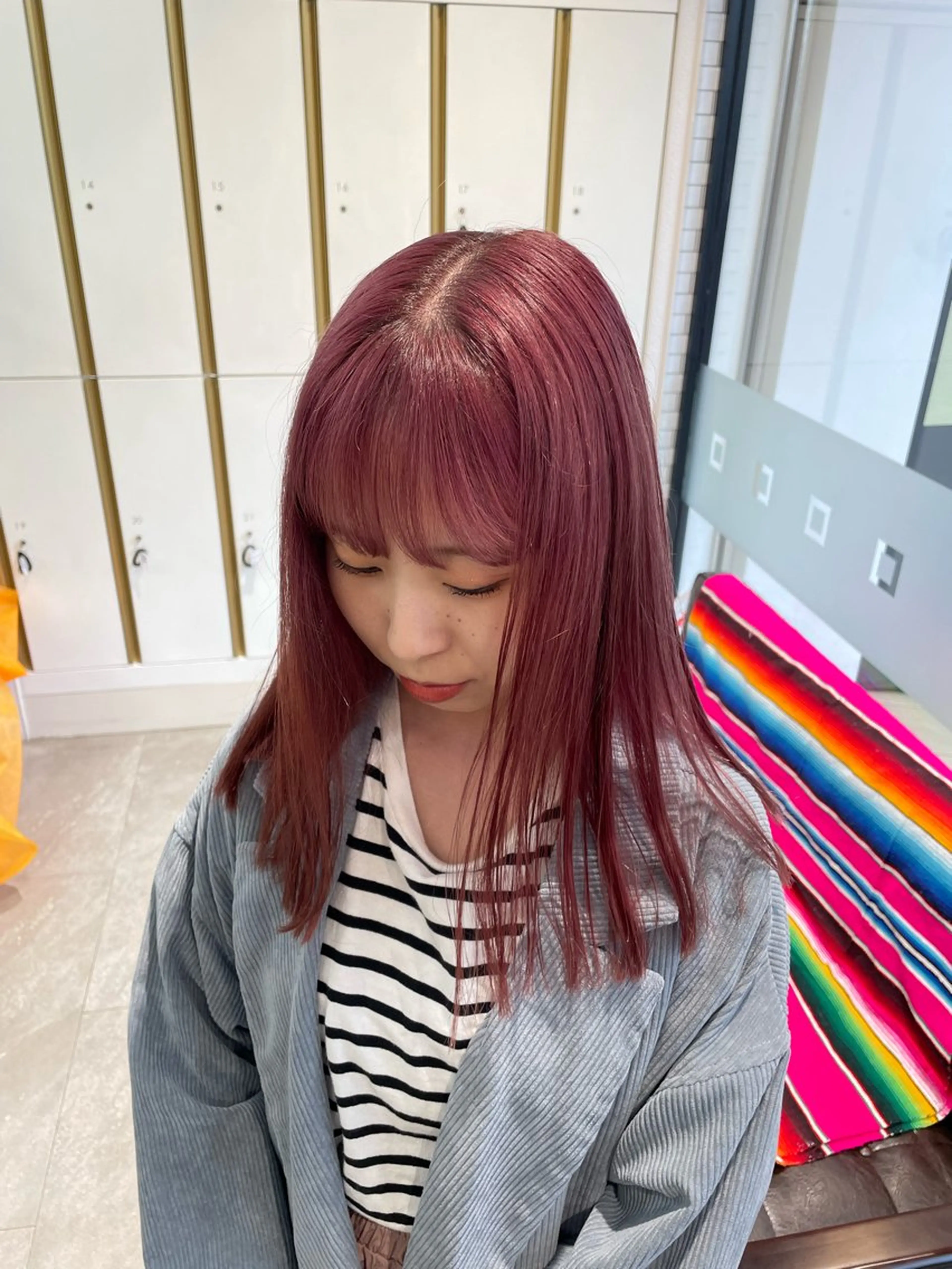 ロング ヘアカラー shoko/ 海外ガール風パーマのヘアスタイル