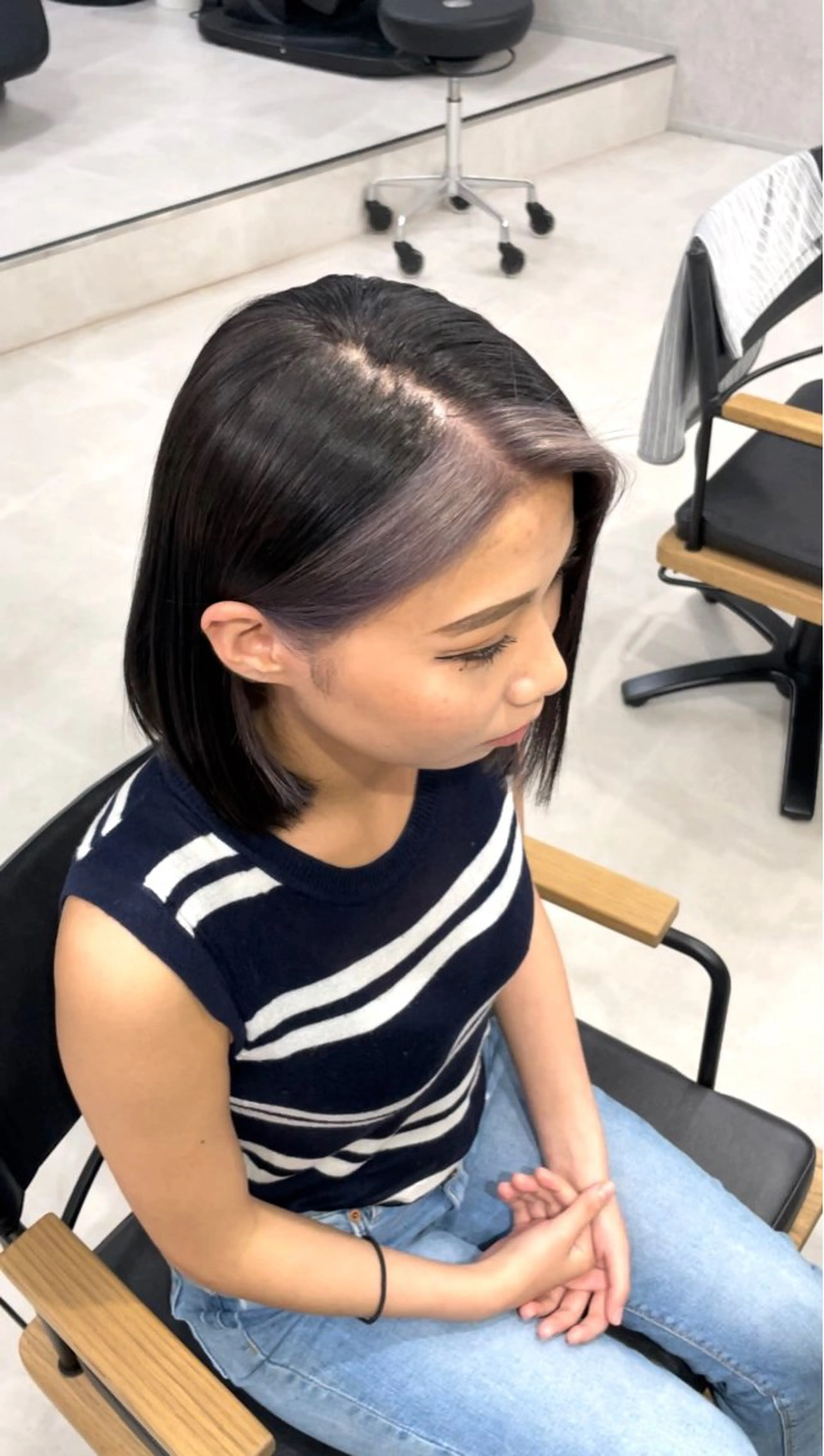 ミディアム カラー 中野 涼介のヘアスタイル