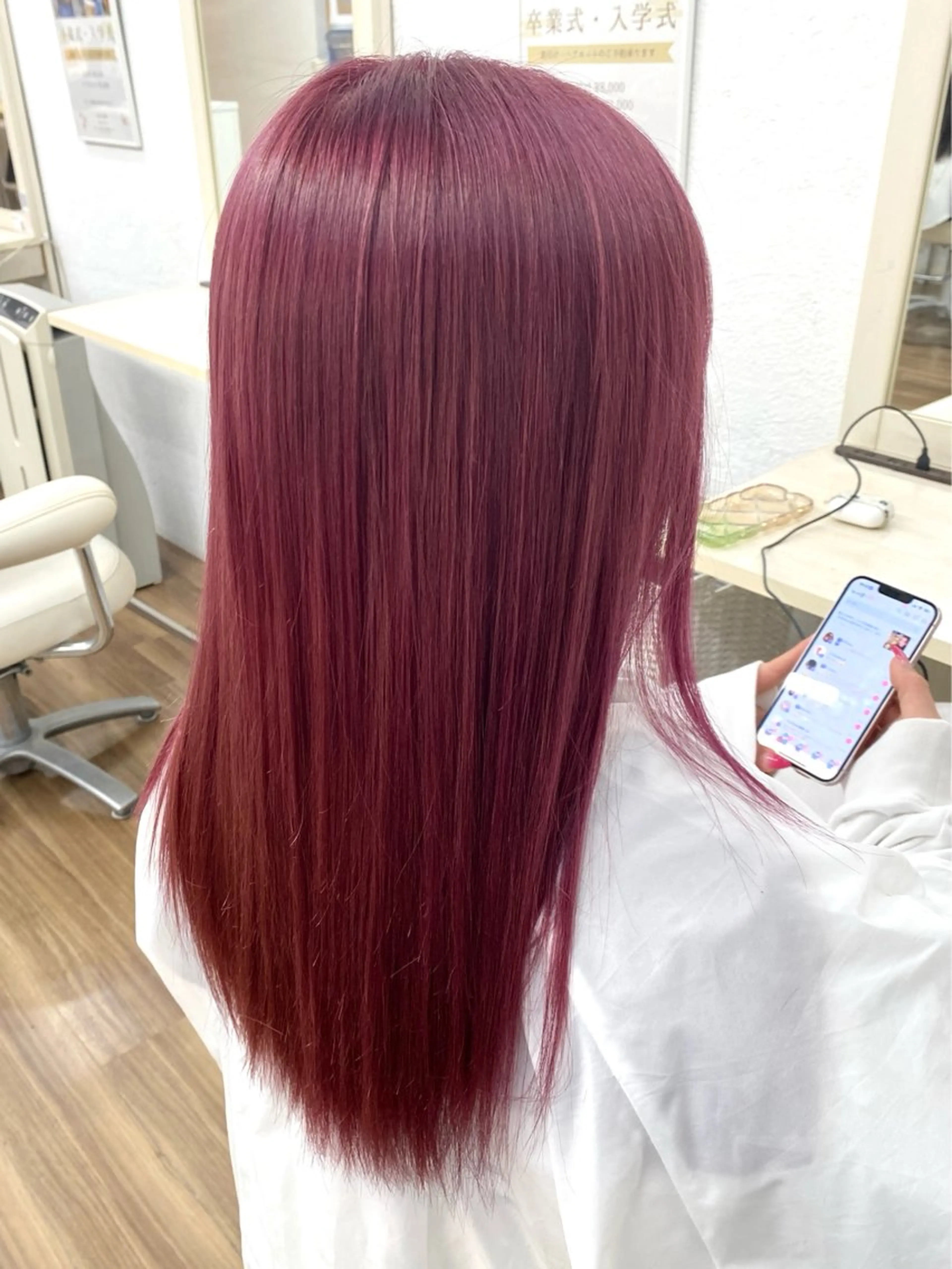 ロング カラー ピンクカラー GLOSS♡ ヤマガミコウジのヘアスタイル