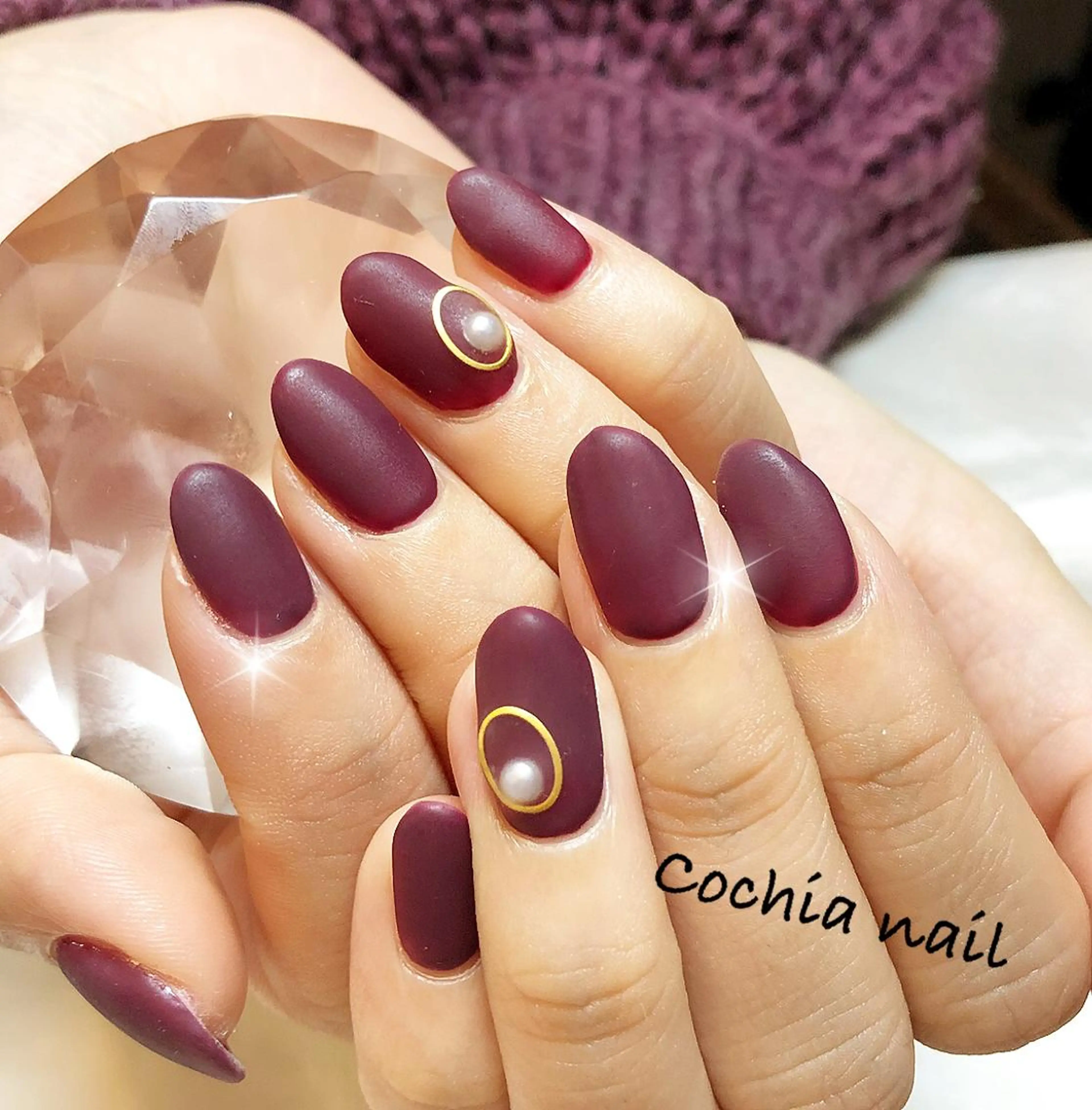 ネイル マットネイル ハンドネイル ☆Cochia nail☆のネイルデザイン