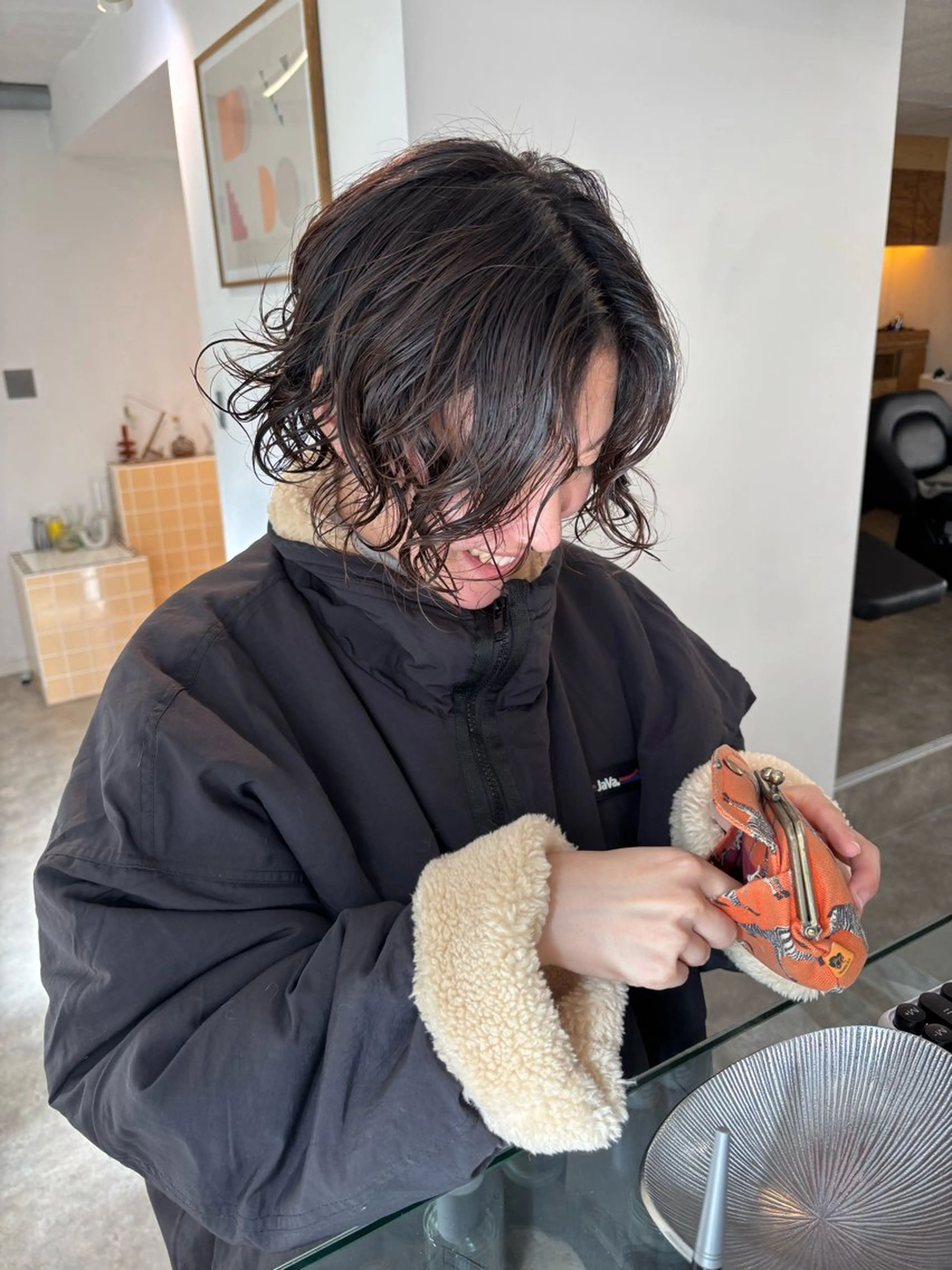 ショート パーマ パーマ sakura🌸 レイヤー/韓国ヘアのヘアスタイル