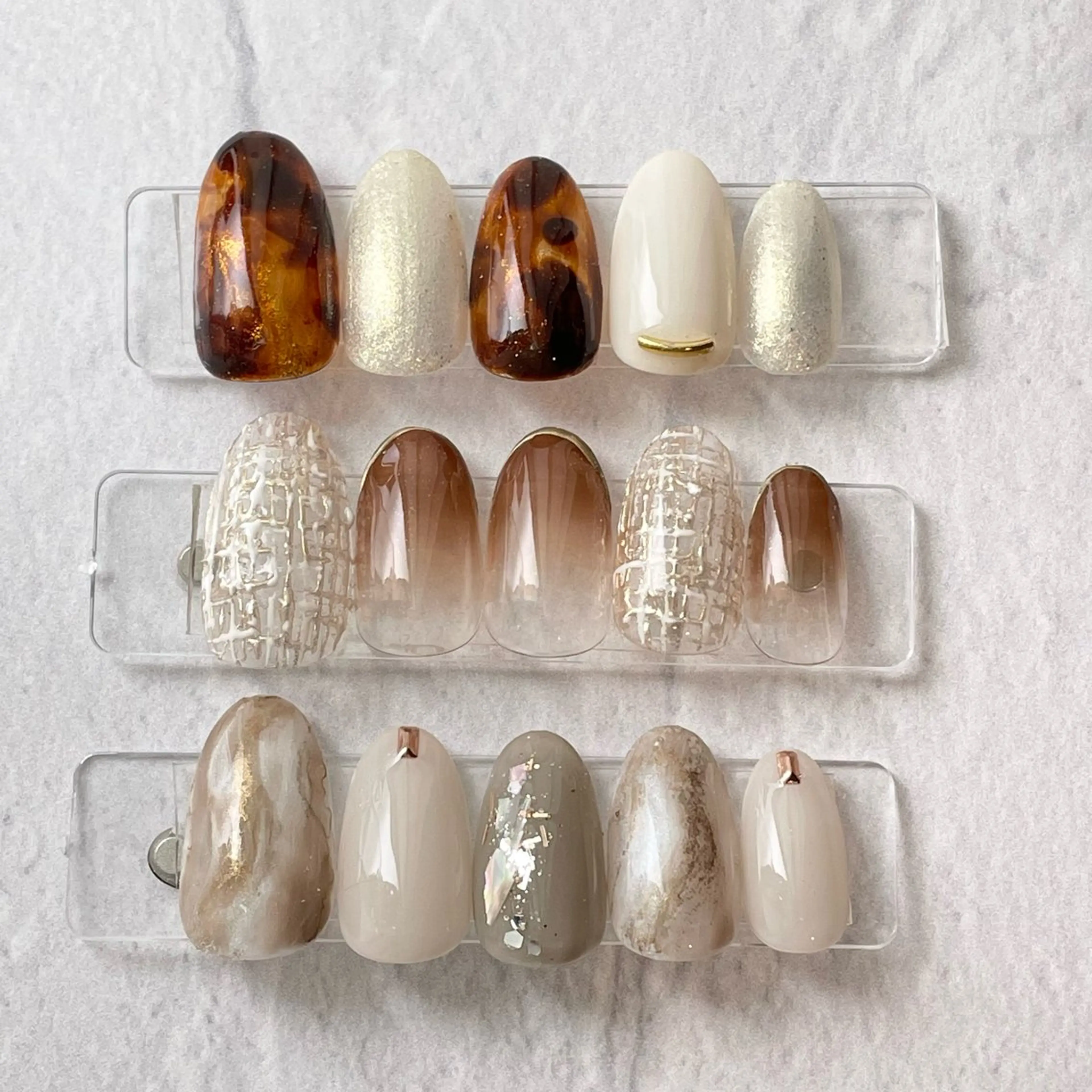 ネイル アートネイル べっ甲ネイル ニュアンスネイル ツイードネイル ハンドネイル Eri Onoのその他イメージ