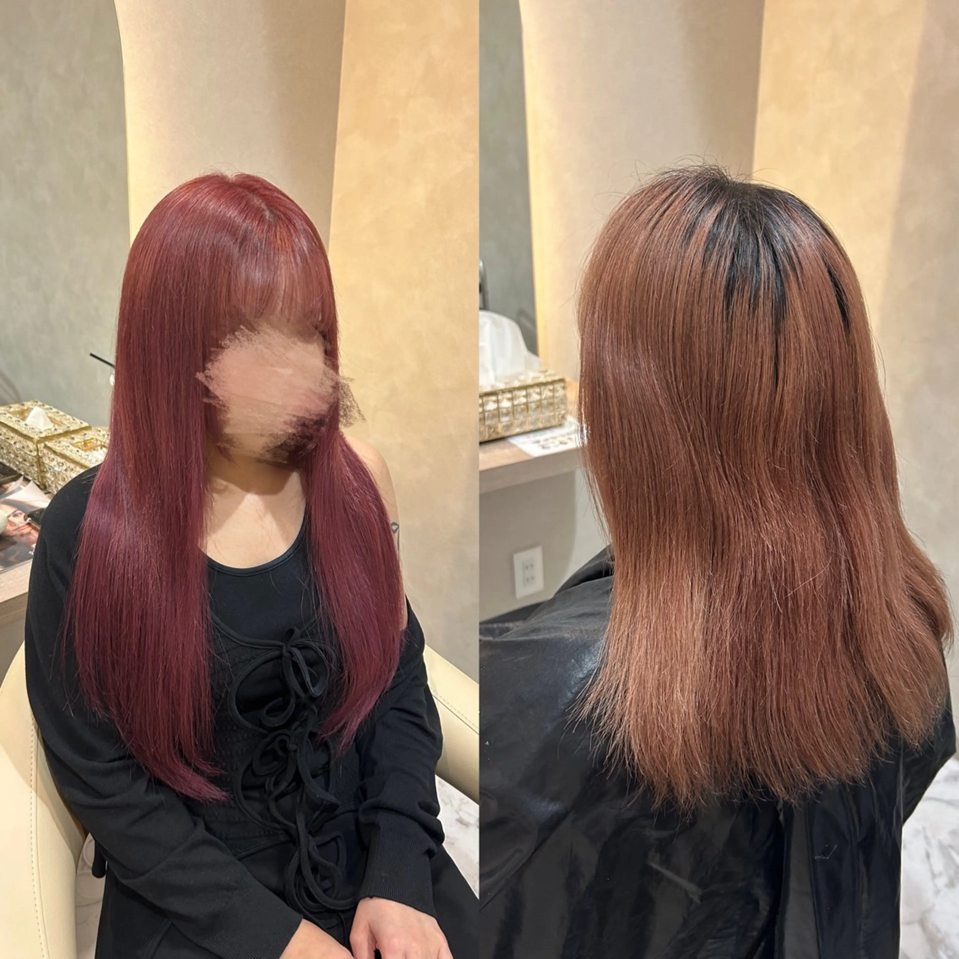 ロング シールエクステ エクステ Wistell 渋谷 ASUKAのヘアスタイル