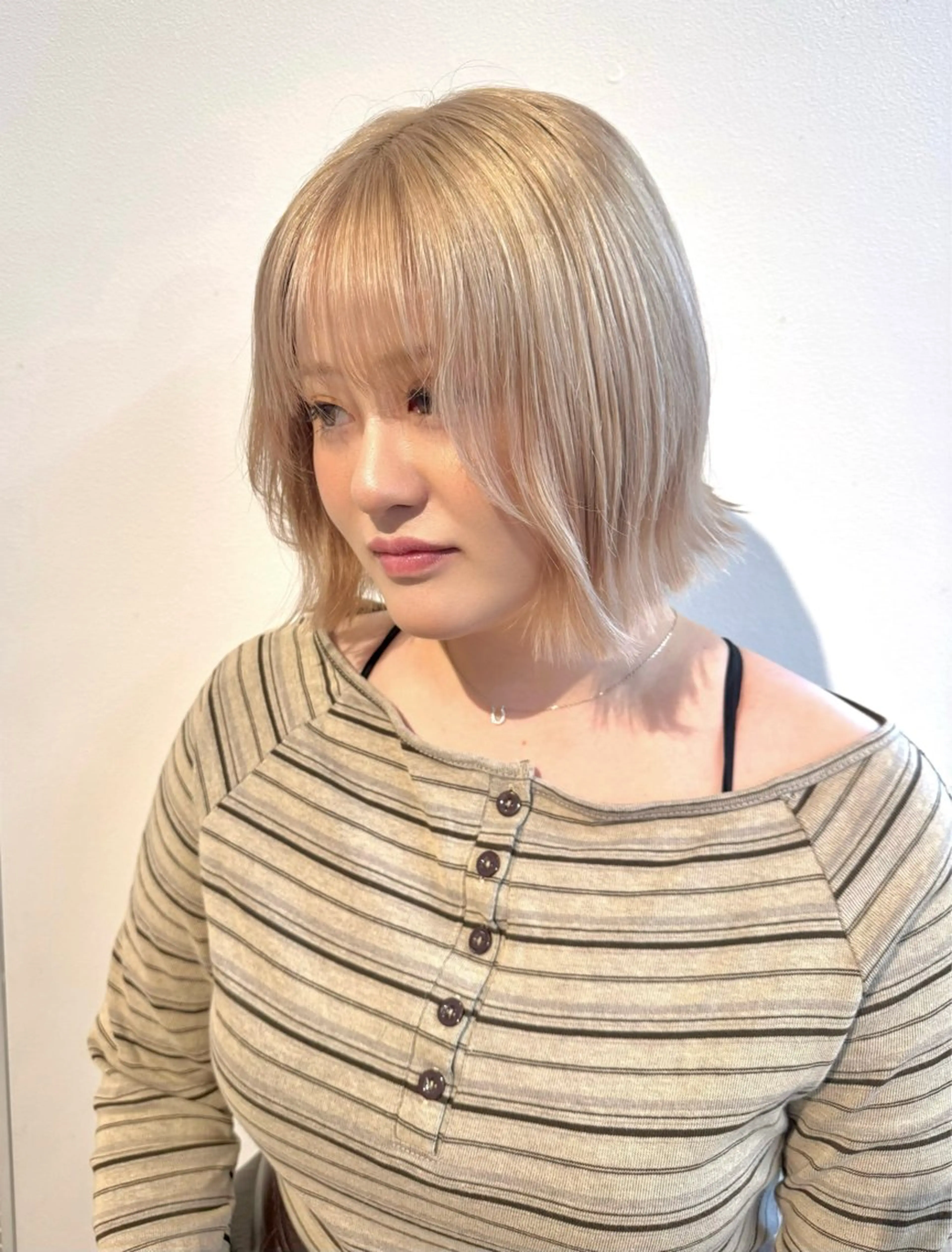 ミディアム カラー ヘアカラー カラー特化/ブリーチ 梅田中崎町/あかりのヘアスタイル