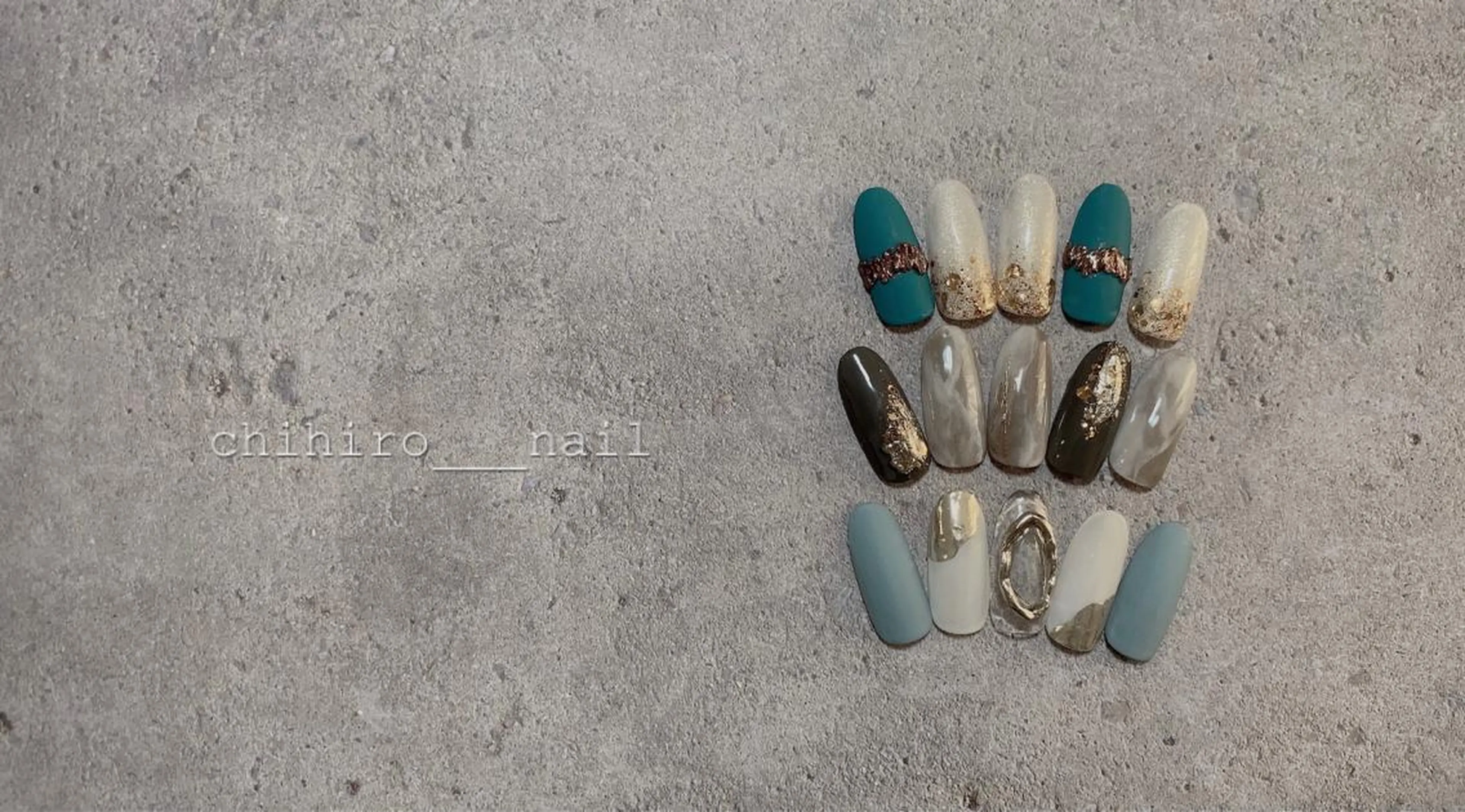 ネイル アートネイル フレンチネイル ジェルネイル マグネットネイル ニュアンスネイル ハンドネイル chihiro 小路ネイルのネイルデザイン