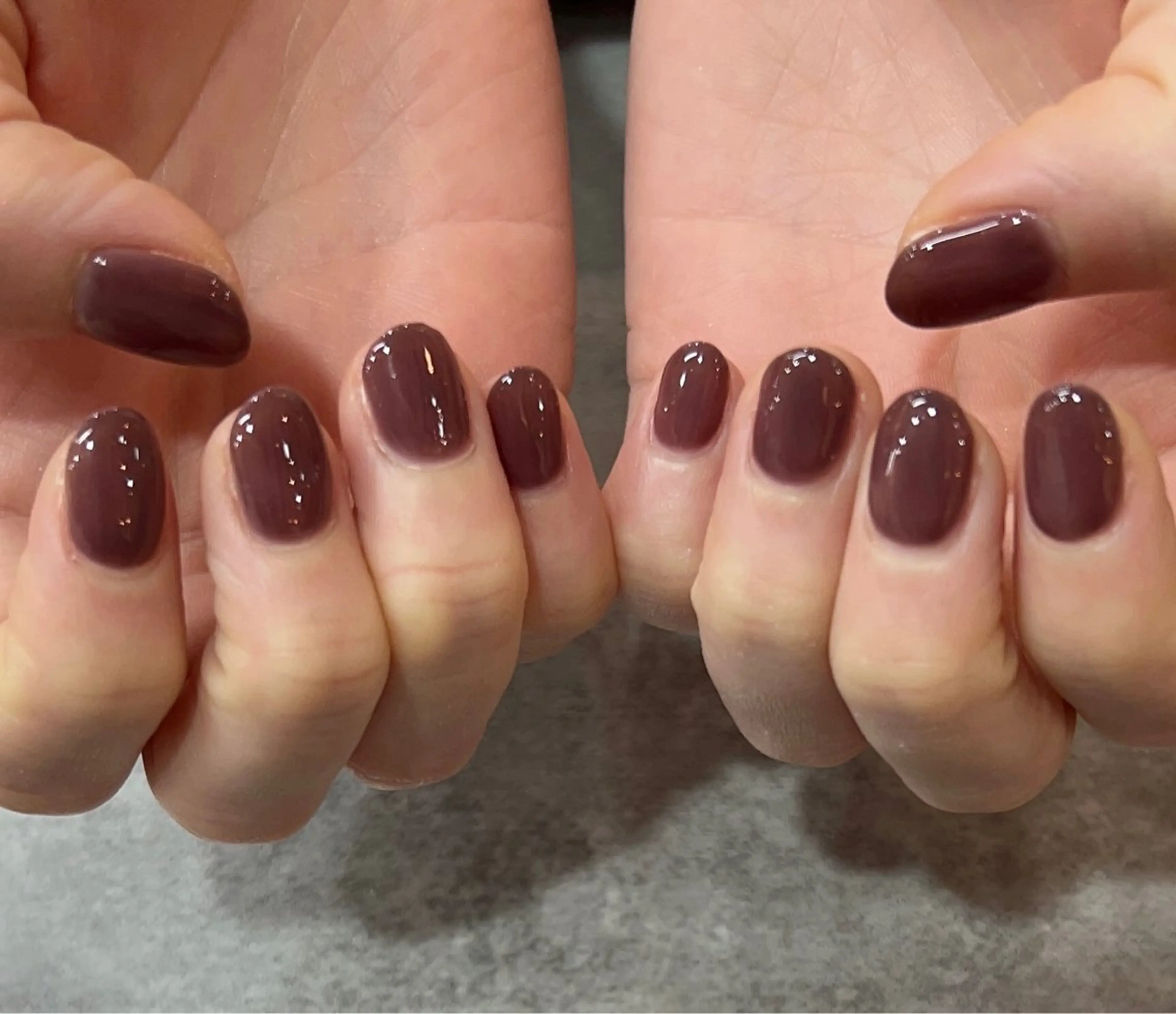 ネイル ワンカラーネイル NANA tiffinのネイルデザイン