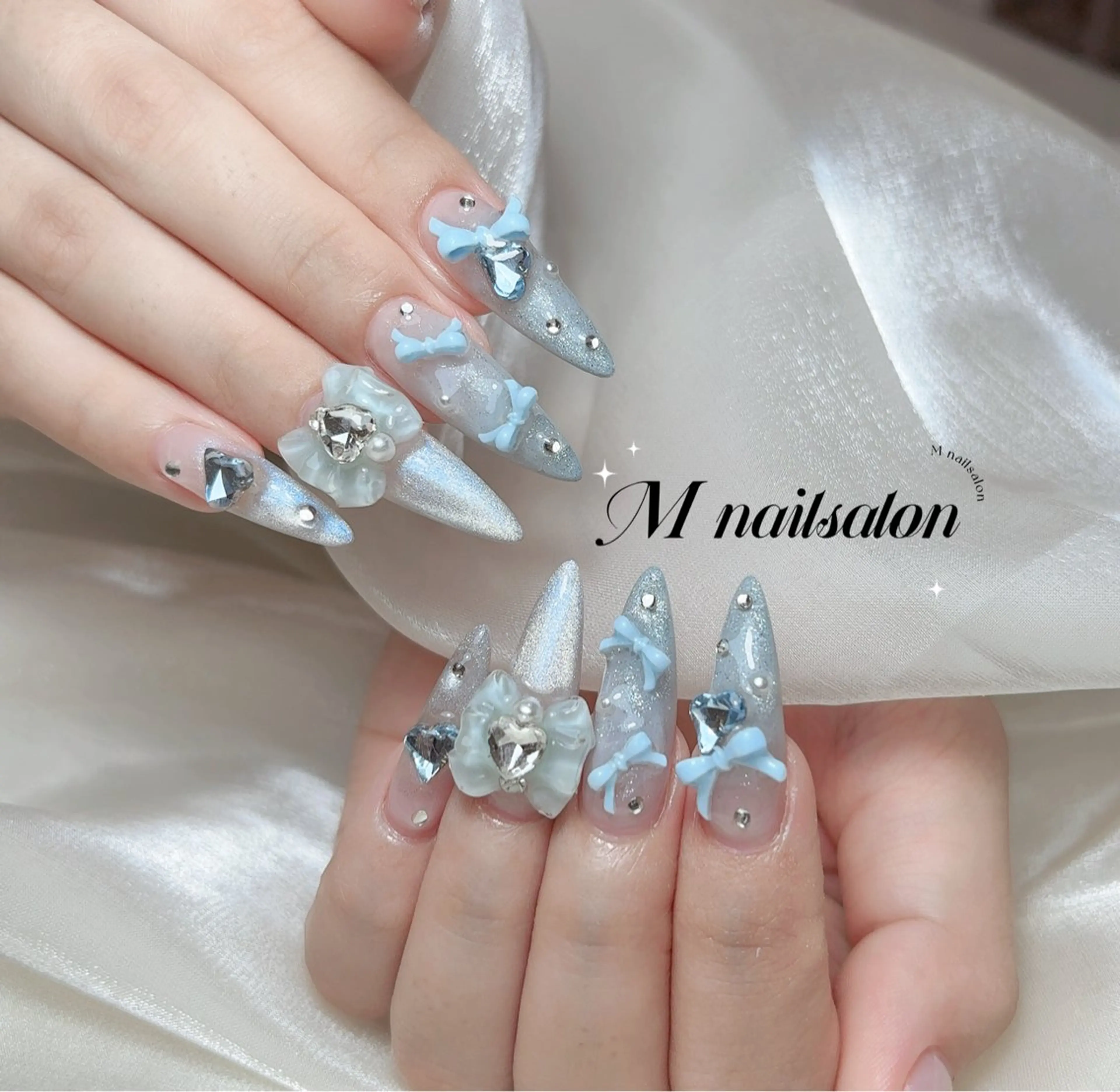 ネイル ハンドネイル M🌷nail 長さだし専門店のネイルデザイン