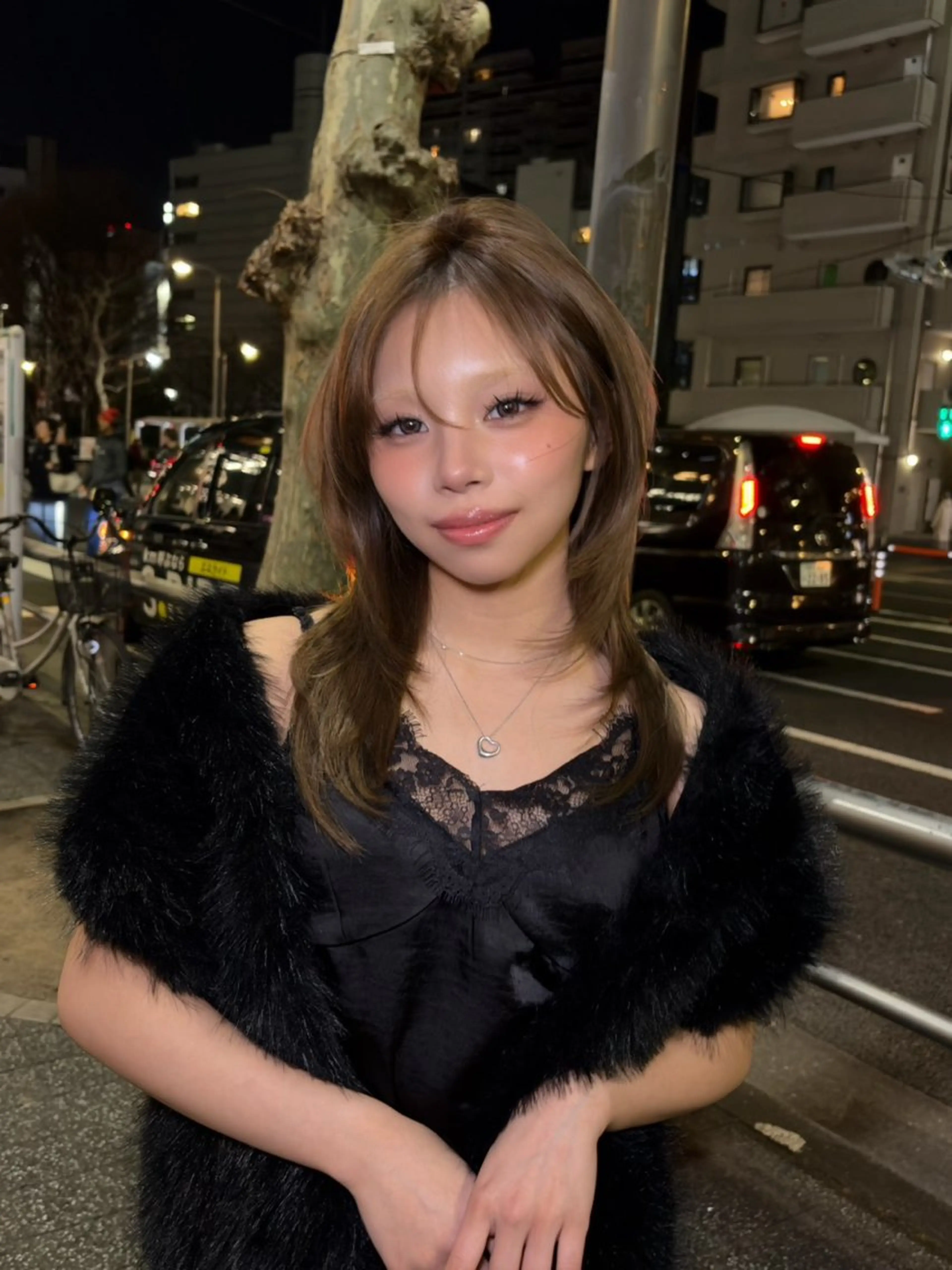 ロング 韓国風ヘア レイヤーカット 吉村 駿佑のヘアスタイル