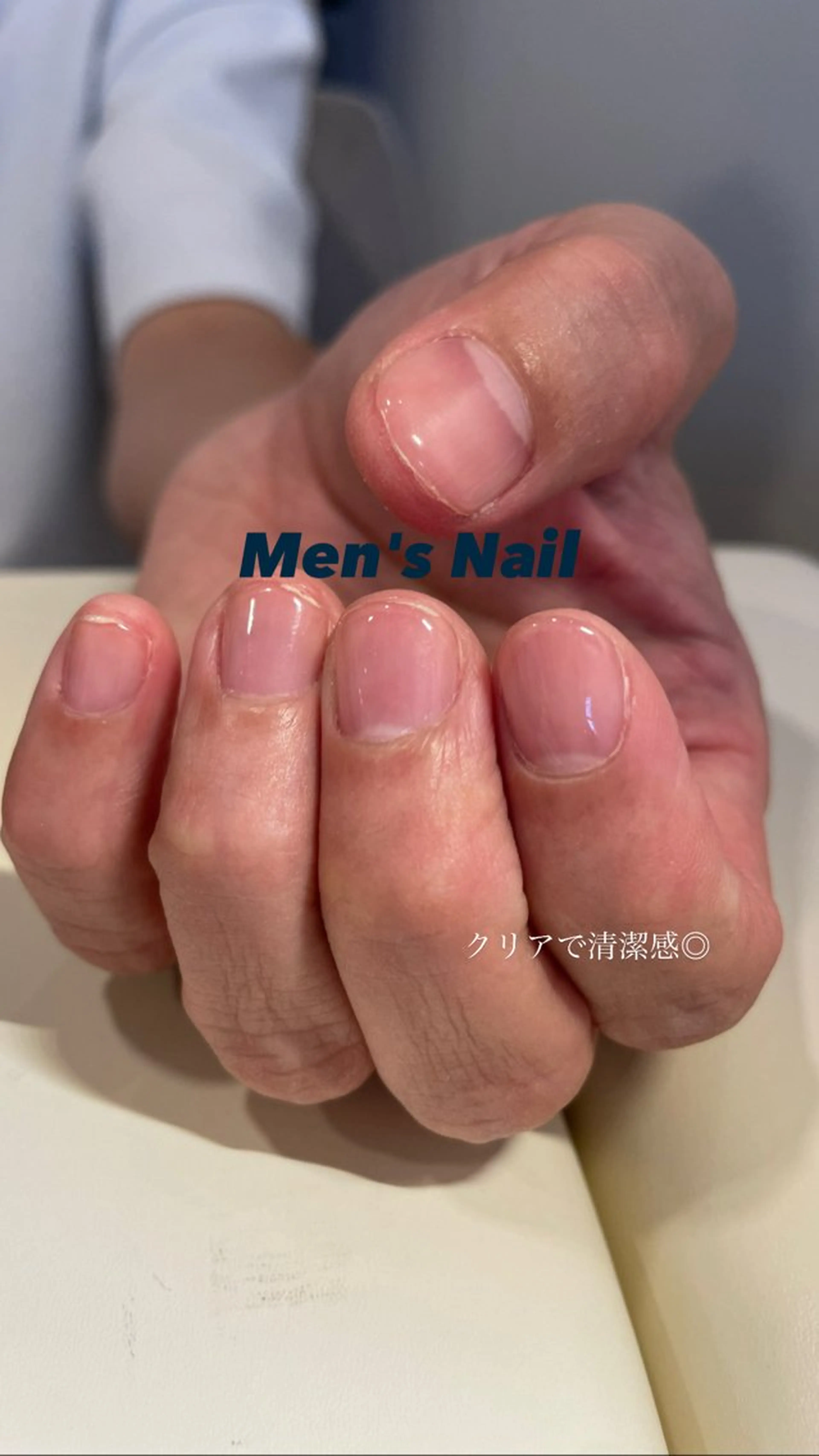 メンズ ネイル クリアネイル メンズネイル ハンドネイル New所属・New __のその他イメージ