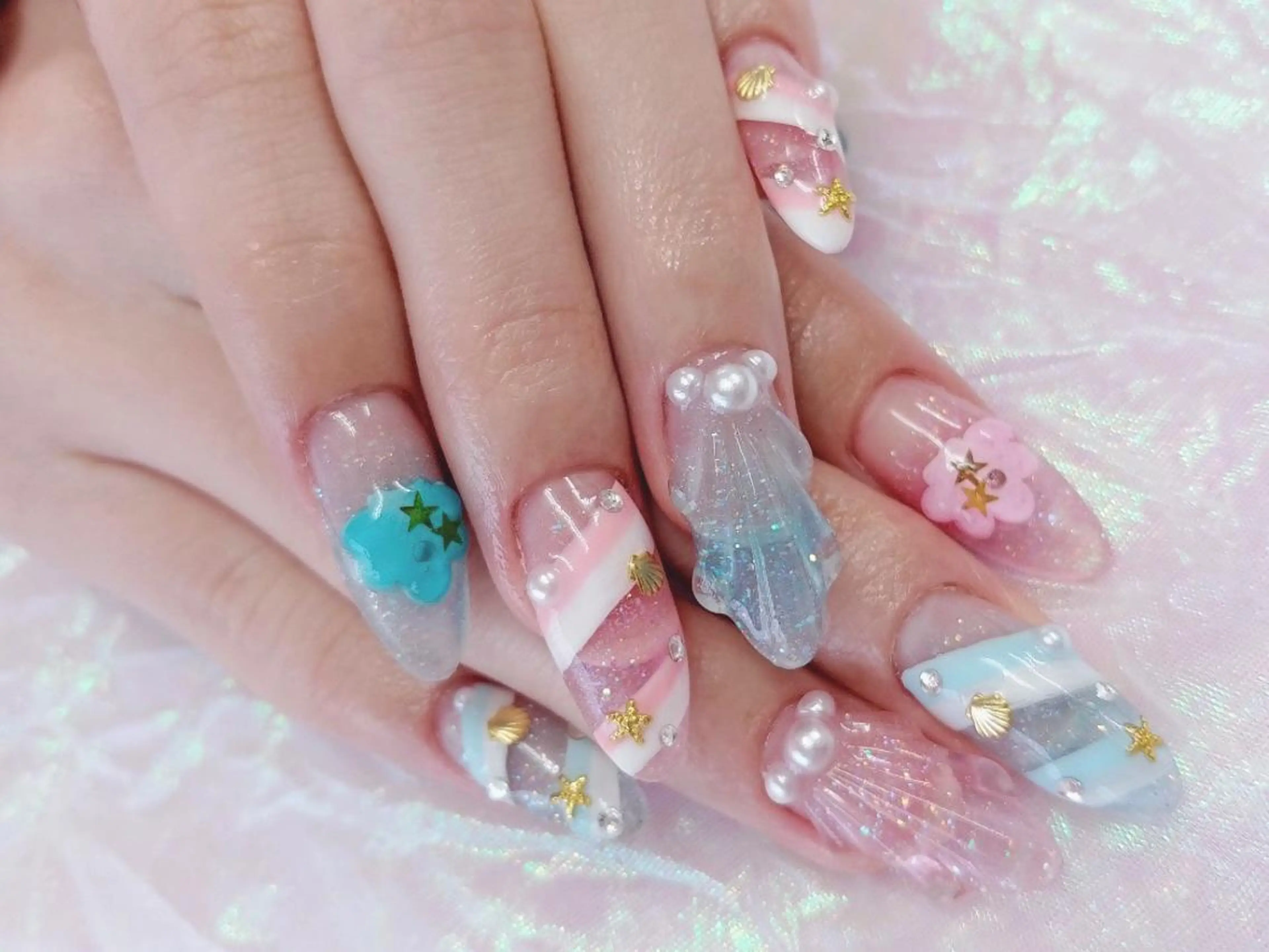 ネイル 夏ネイル ハンドネイル Nail lieNのネイルデザイン