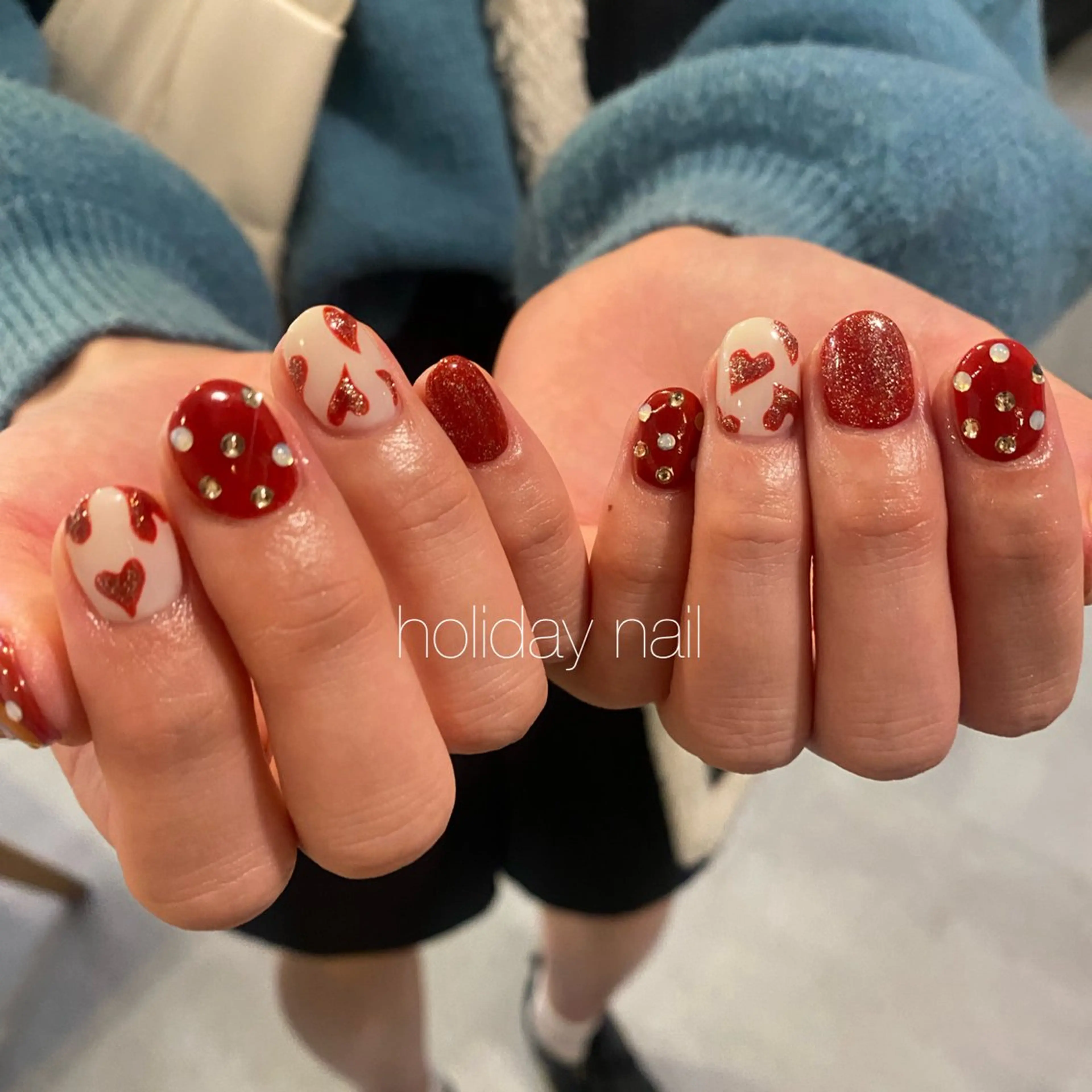 ネイル ハート Maitani Fumiのネイルデザイン