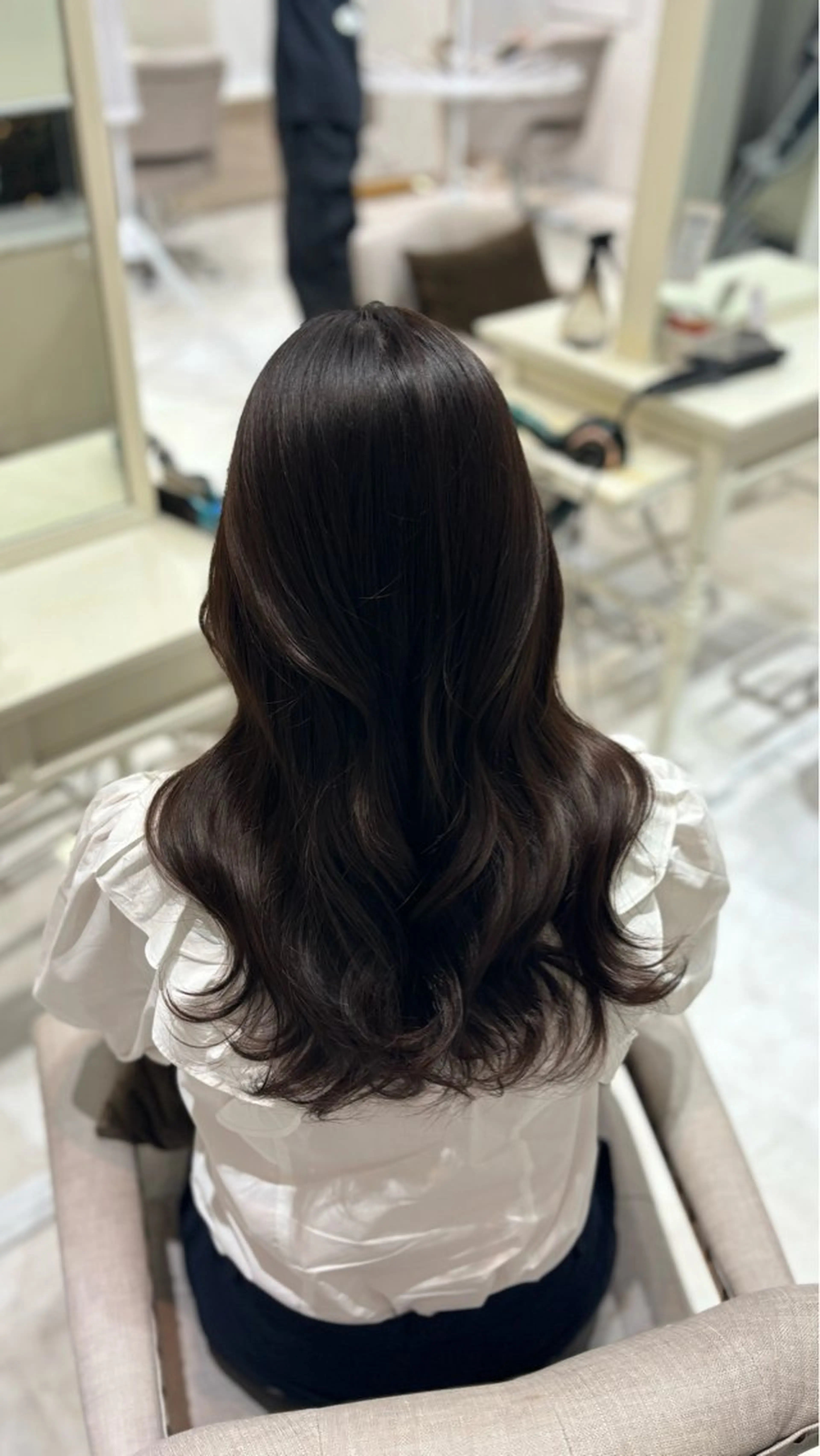 ロング カラー ブラウンカラー 透明感カラー 巻ける縮毛矯正 Sachi🐰のヘアスタイル