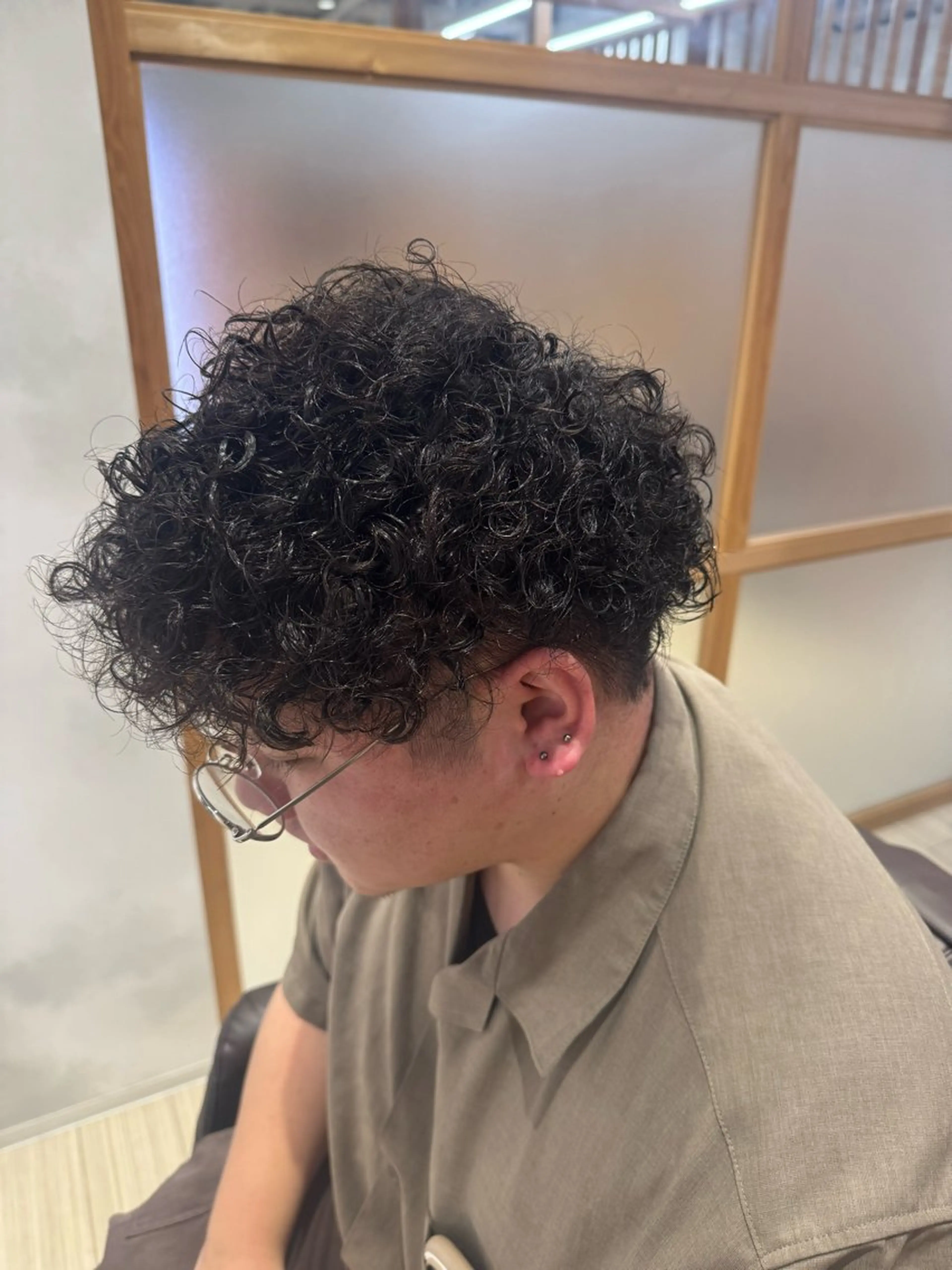 パーマ メンズ メンズパーマ プードルパーマ プードルパーマ 山田 省吾のヘアスタイル