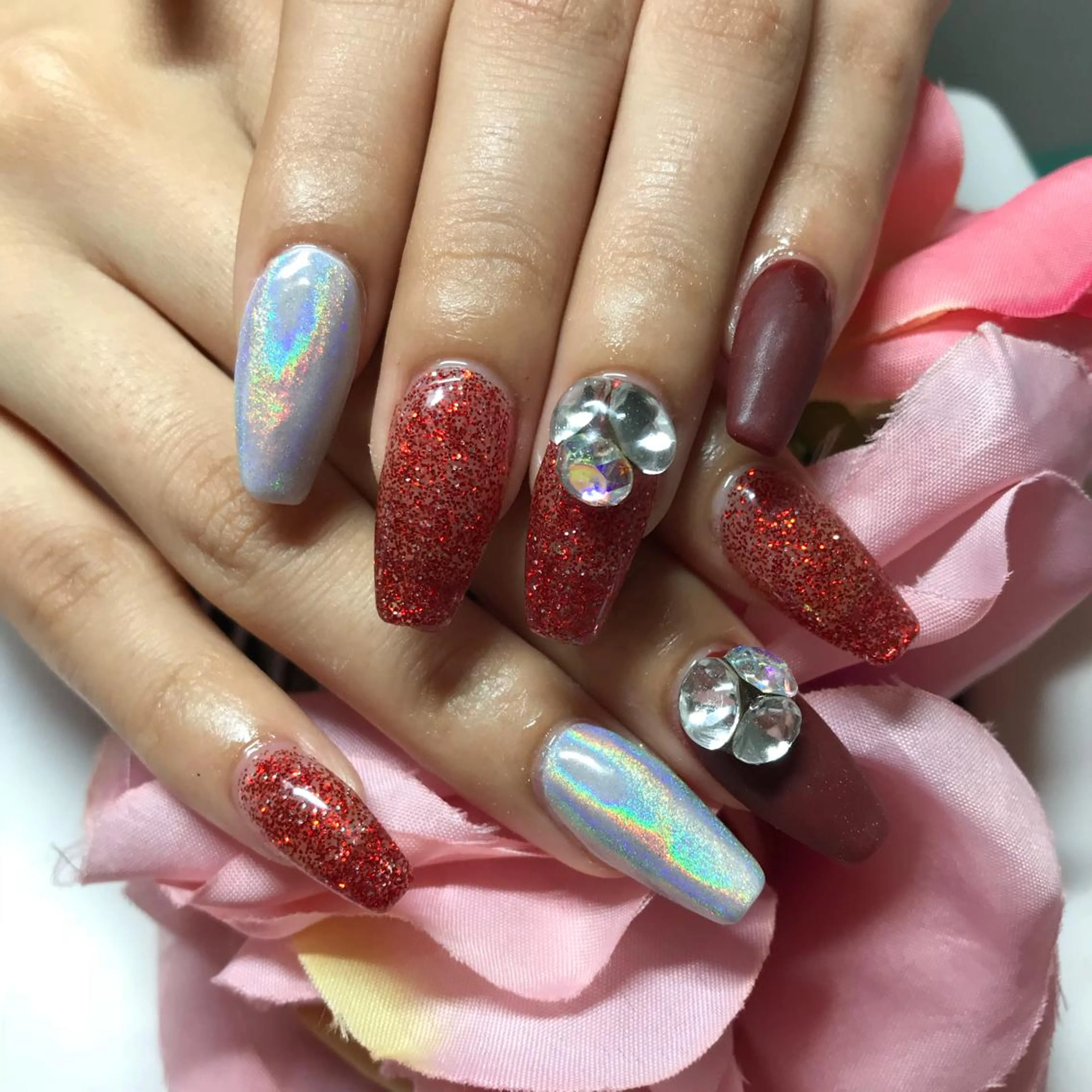 ミディアム ネイル 《LB》ラブリエ Nail&eyeのマツエク・マツパデザイン
