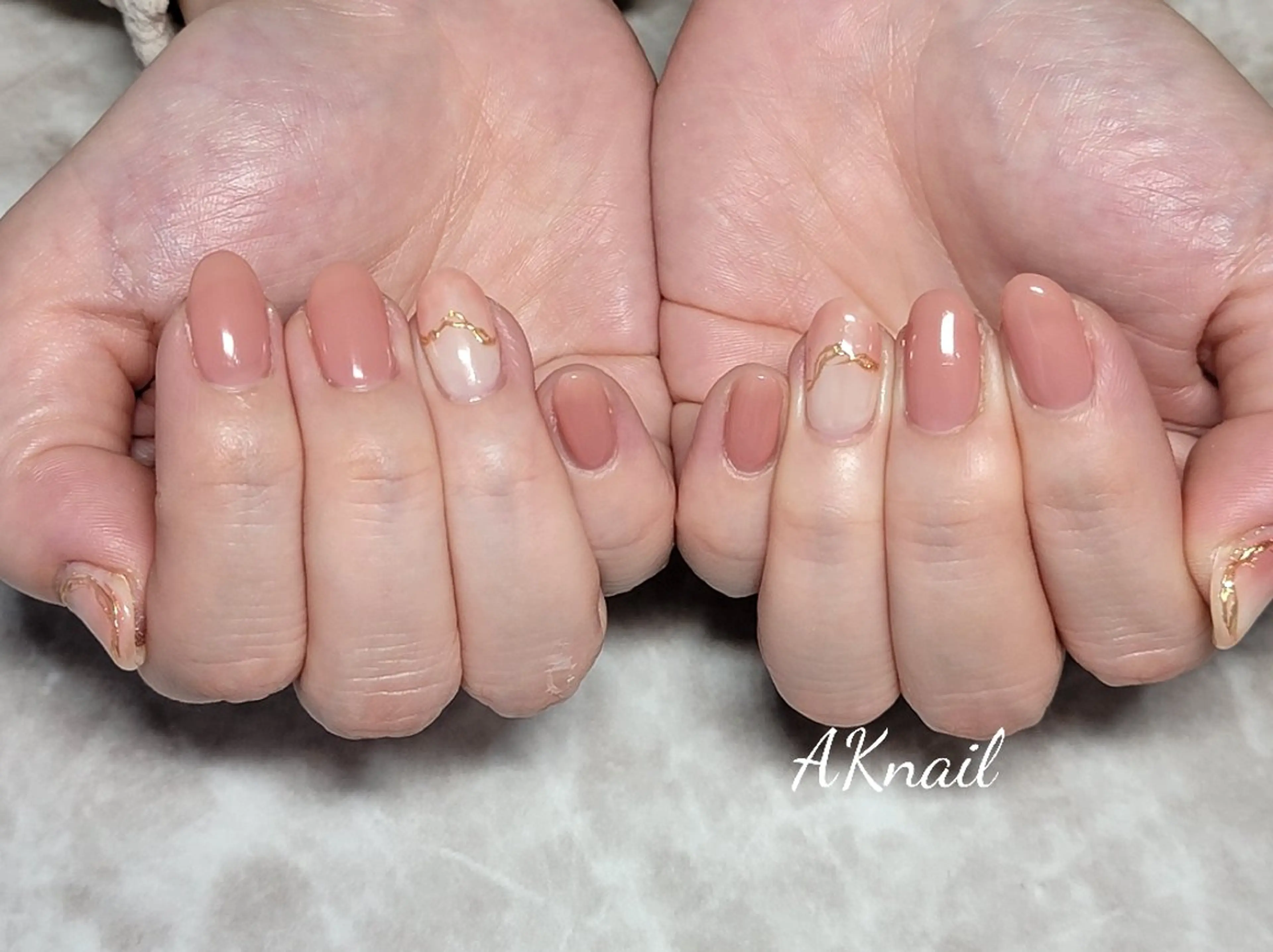 ネイル シンプルネイル ネイル&巻き爪サロン 　AKnailのネイルデザイン