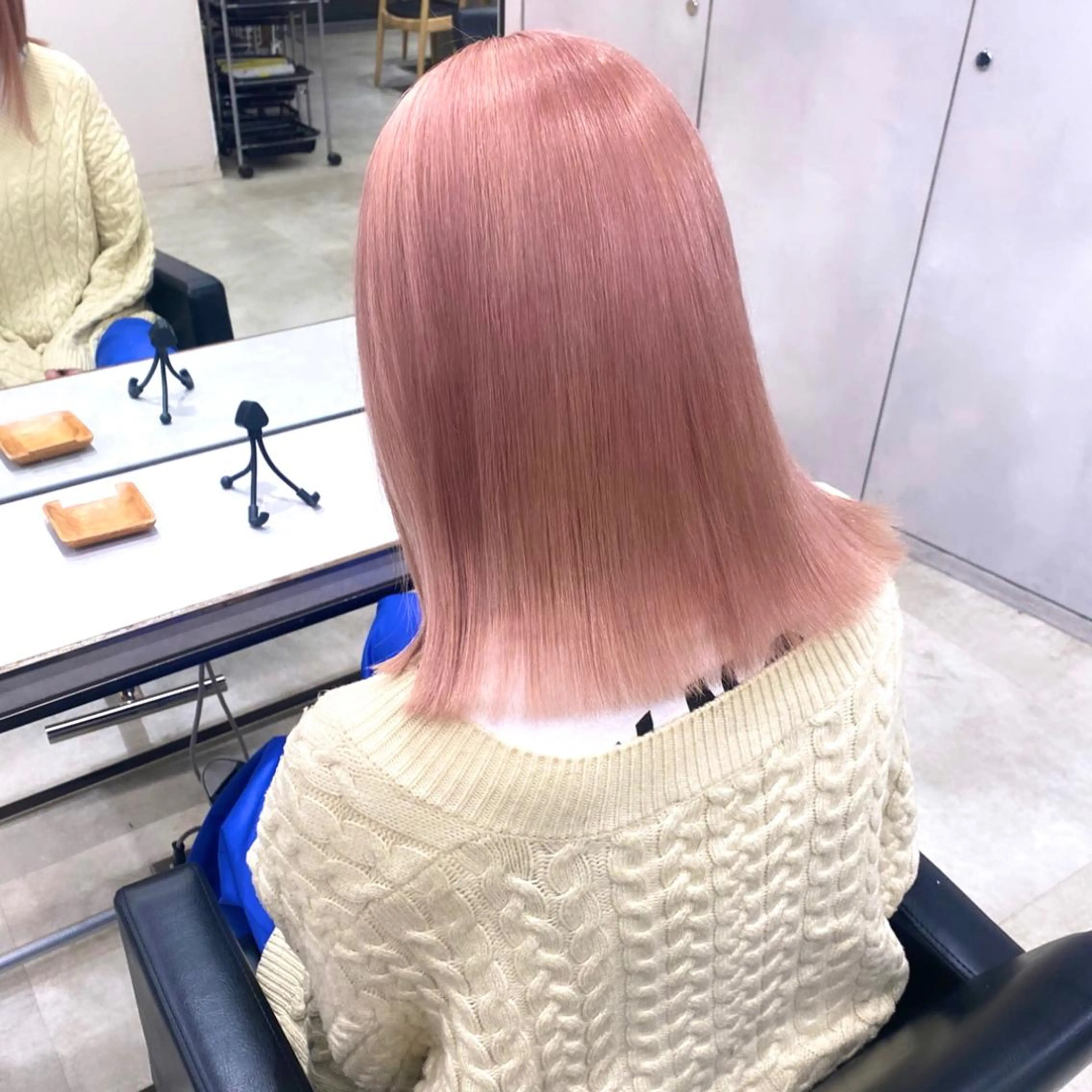 ミディアム カラー ヘアカラー トリートメント DX  share salon渋谷所属・カラー系/カット特化 🟠オオタキマサシのヘアスタイル