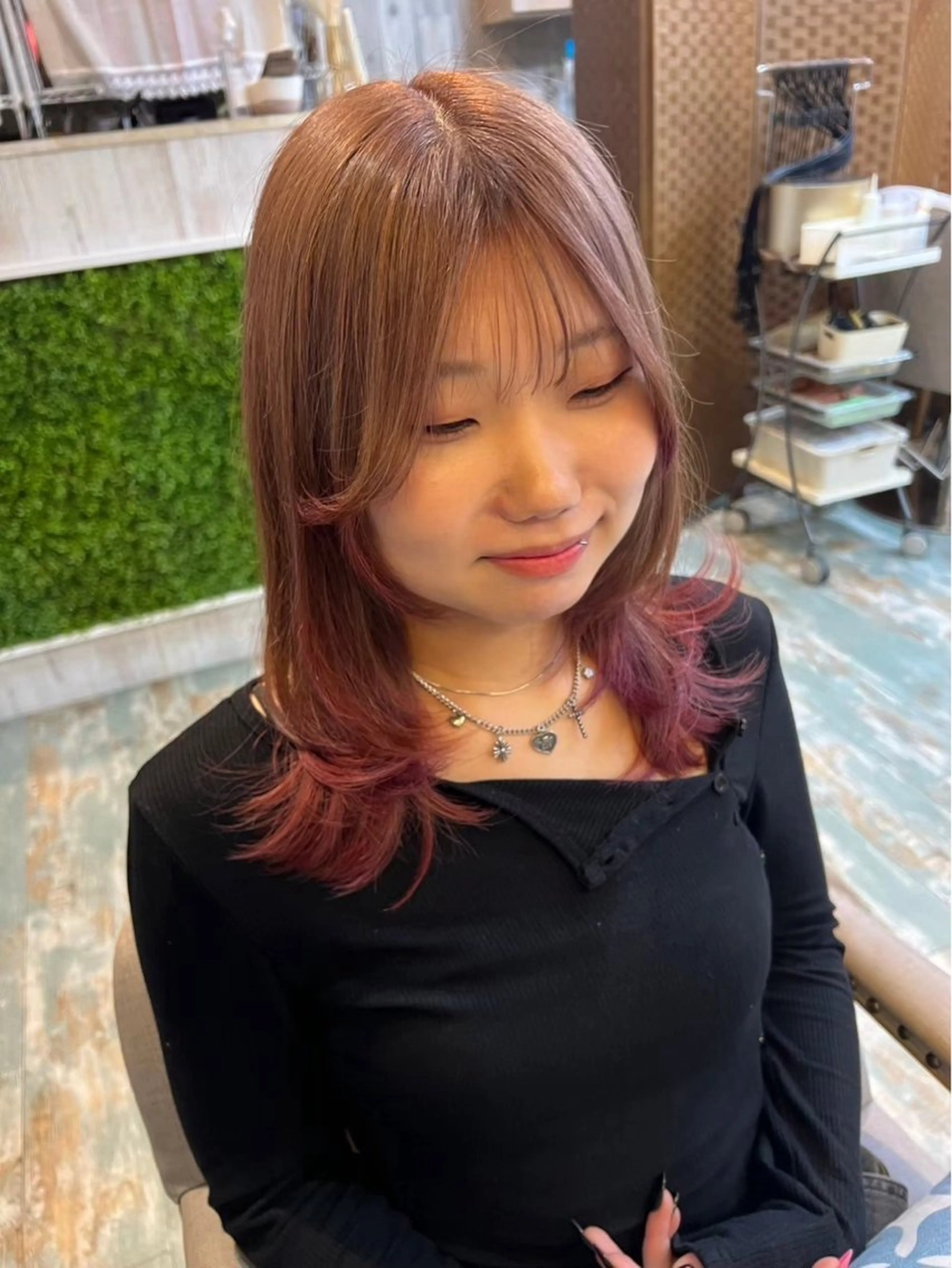 ミディアム albero🧸 🌳鈴木遥菜のヘアスタイル