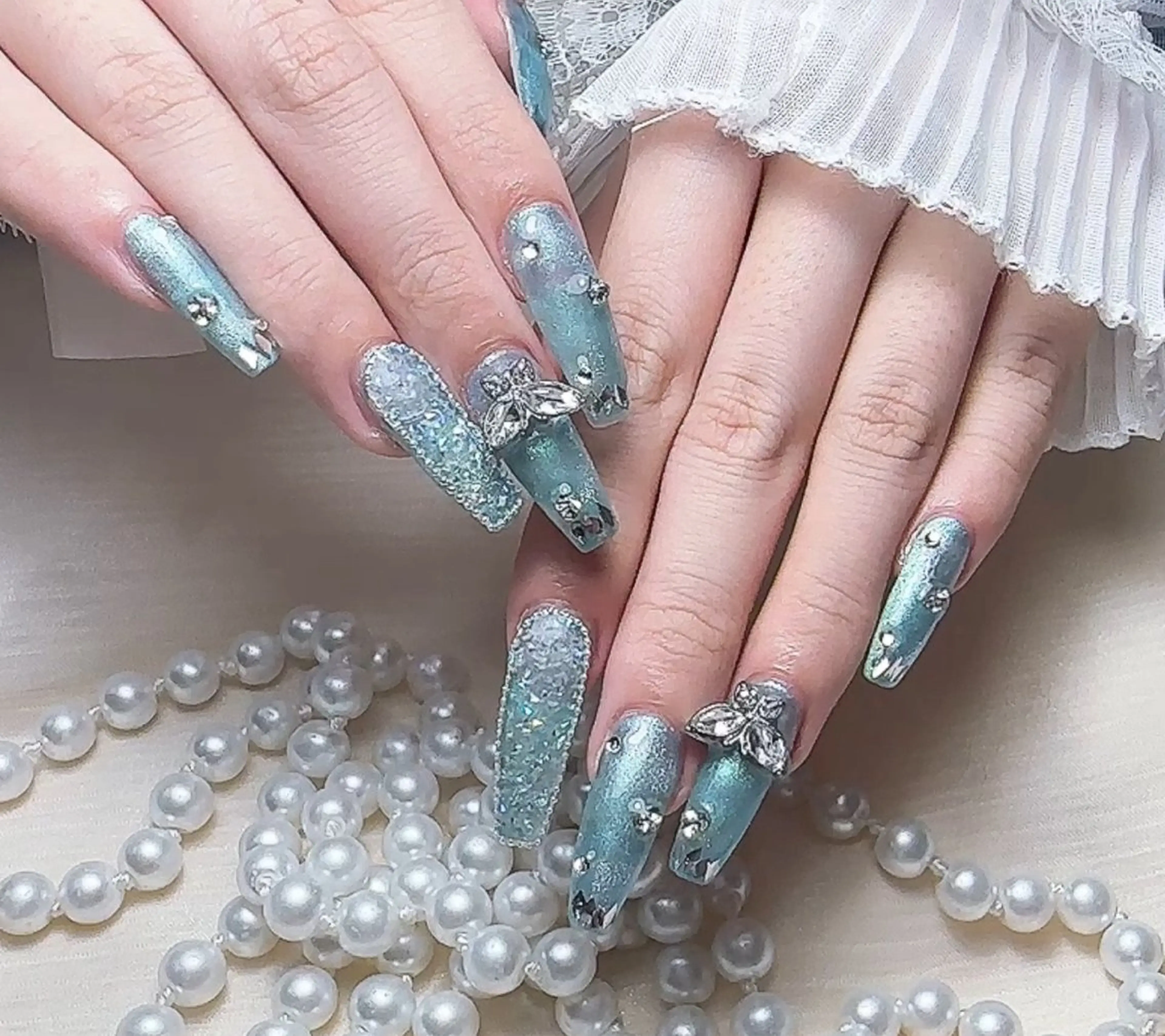 ネイル ハンドネイル M🌷nail 長さだし専門店のネイルデザイン