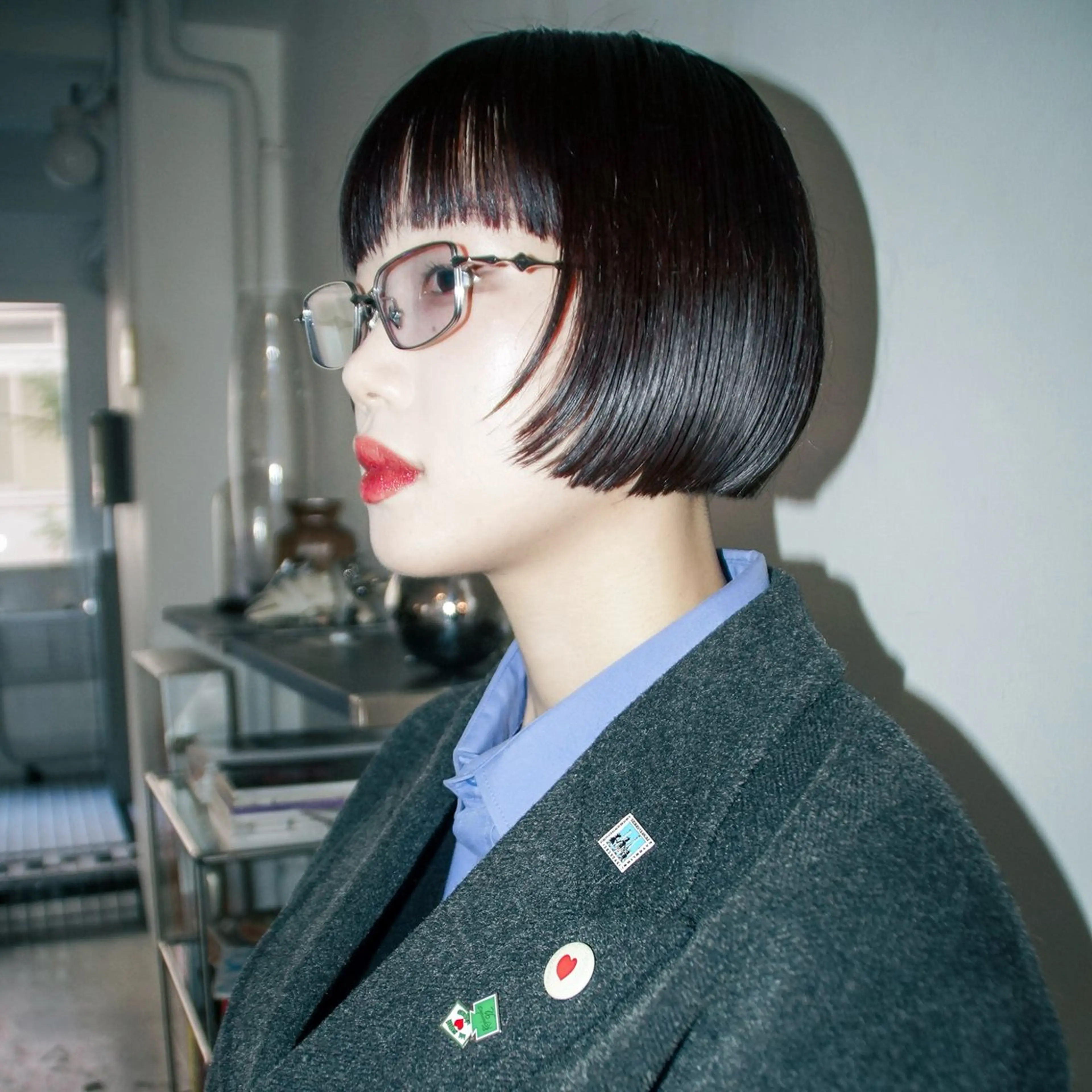ミディアム カラー ☆RUO☆/レイヤー /ハイトーンのヘアスタイル